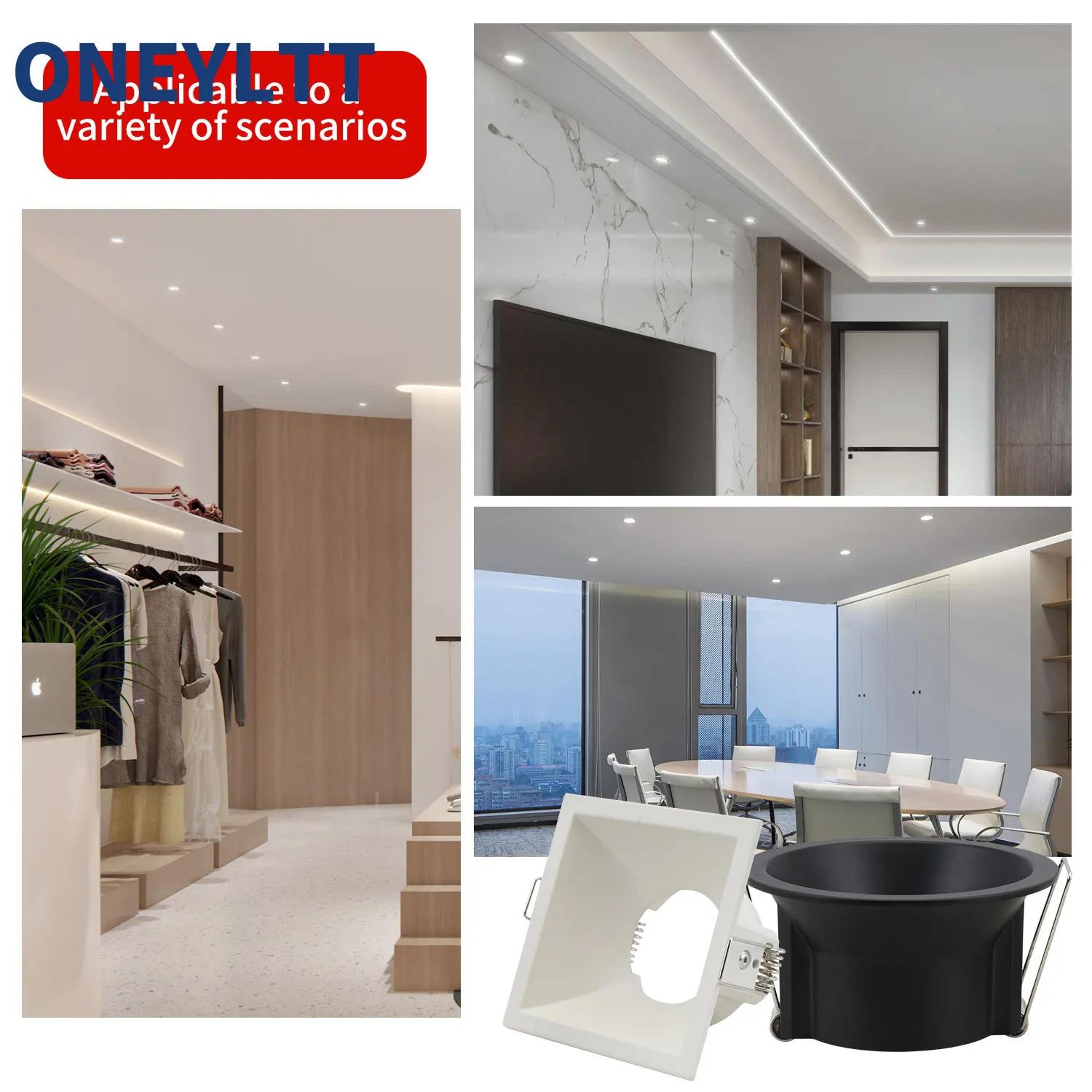 gu10 mr16 recessed ceiling spotlight mounting frame and lamp holder