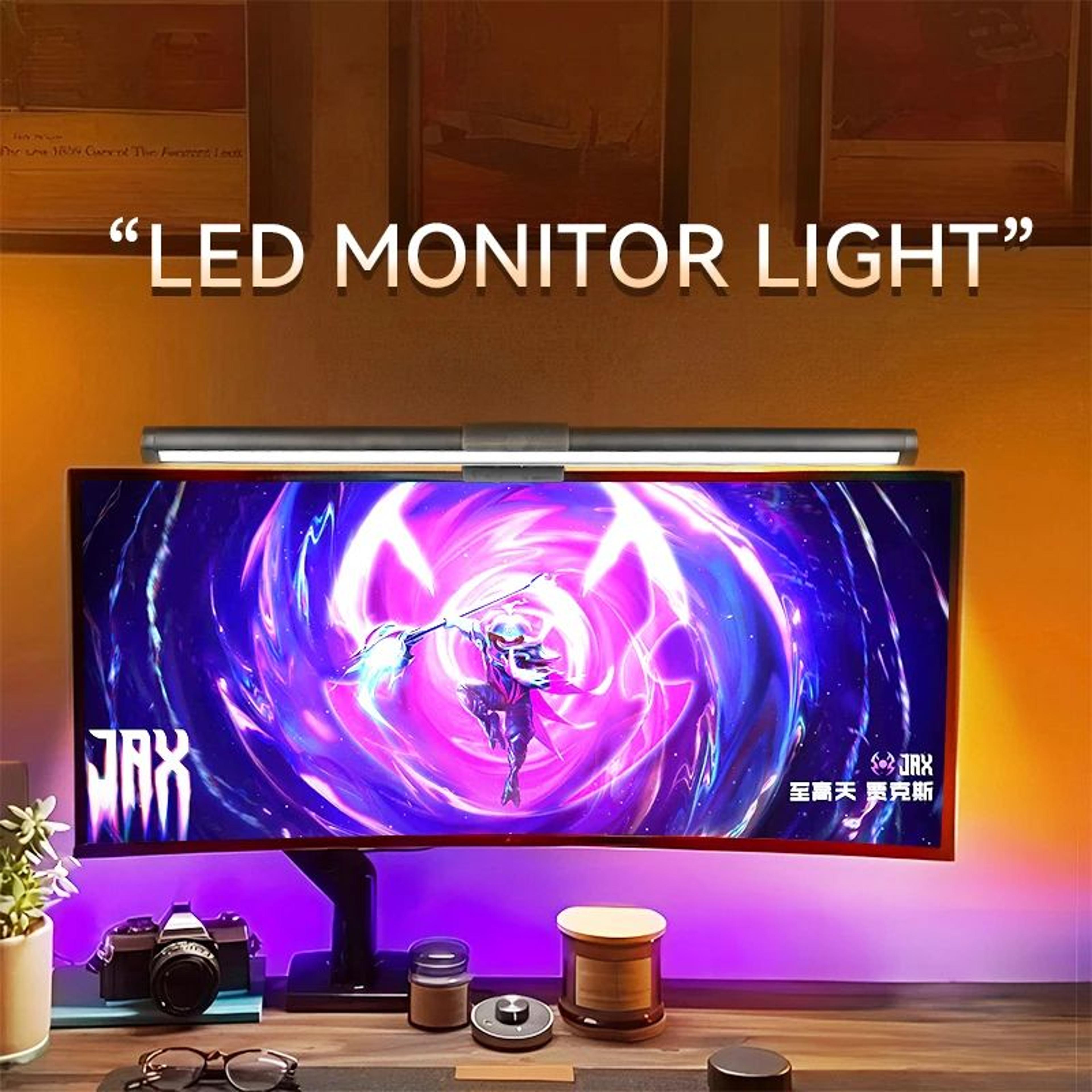 usb led monitor light bar with rgb backlight and dimmable reading lamp