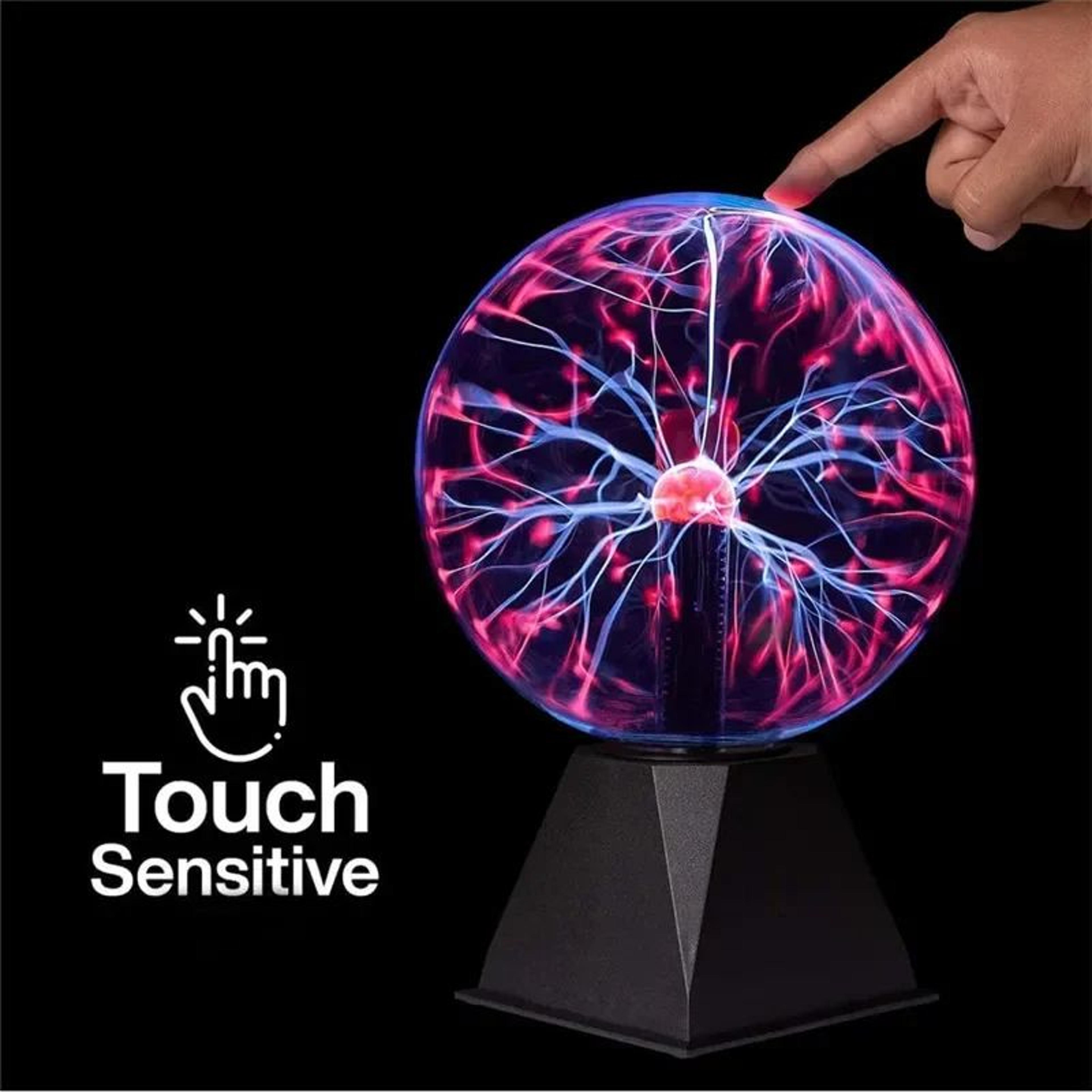 touch-sensitive plasma ball lamp interactive electric night light for bedroom and party decor