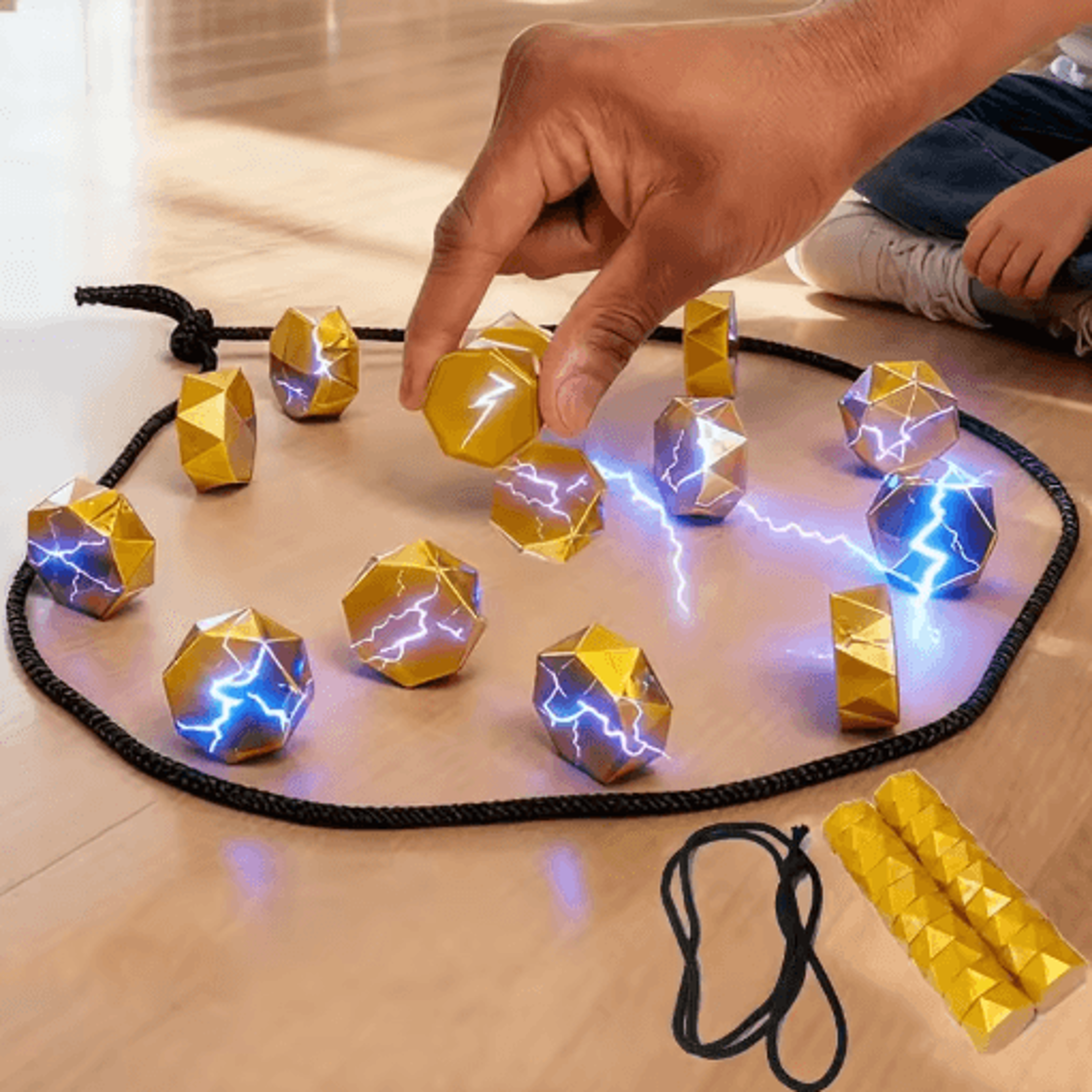 magnetic stones strategy game with board interactive family party game for kids & adults