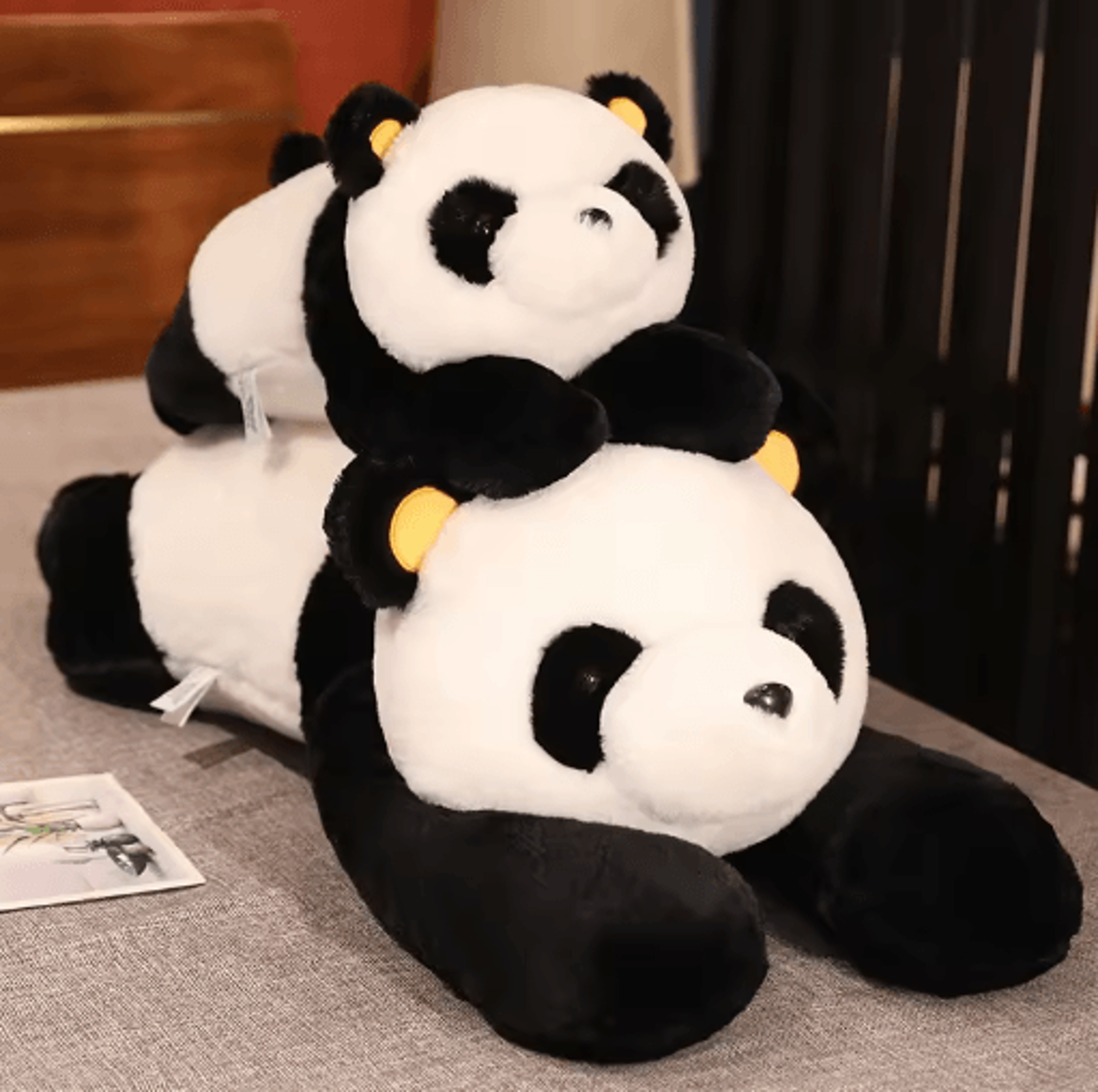 giant panda plush toy sleep pillow ultra-soft cartoon bear stuffed animal 25 to 48 inches for kids & gifts
