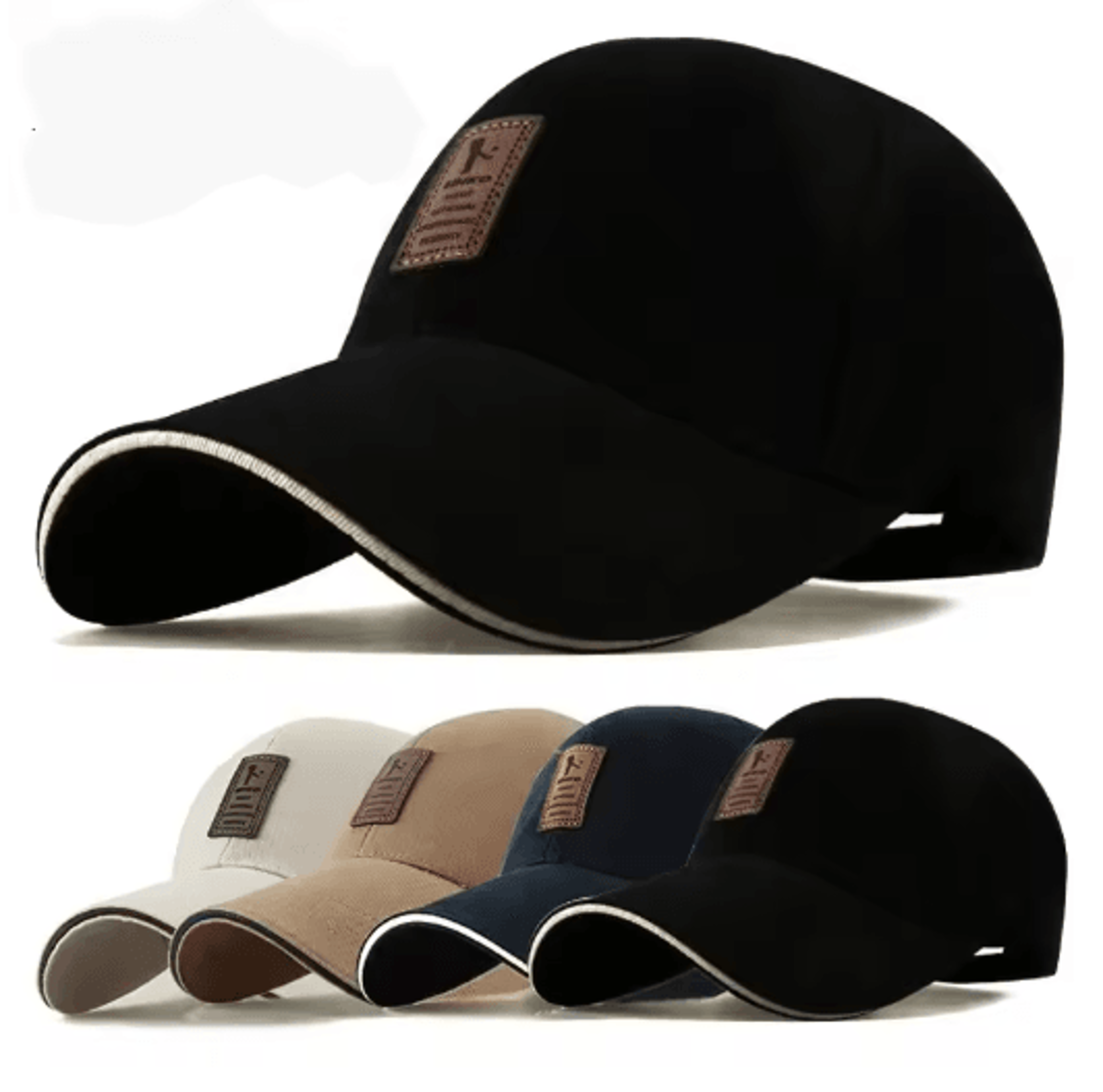 mens four season cotton baseball cap breathable sports sun hat for daily wear