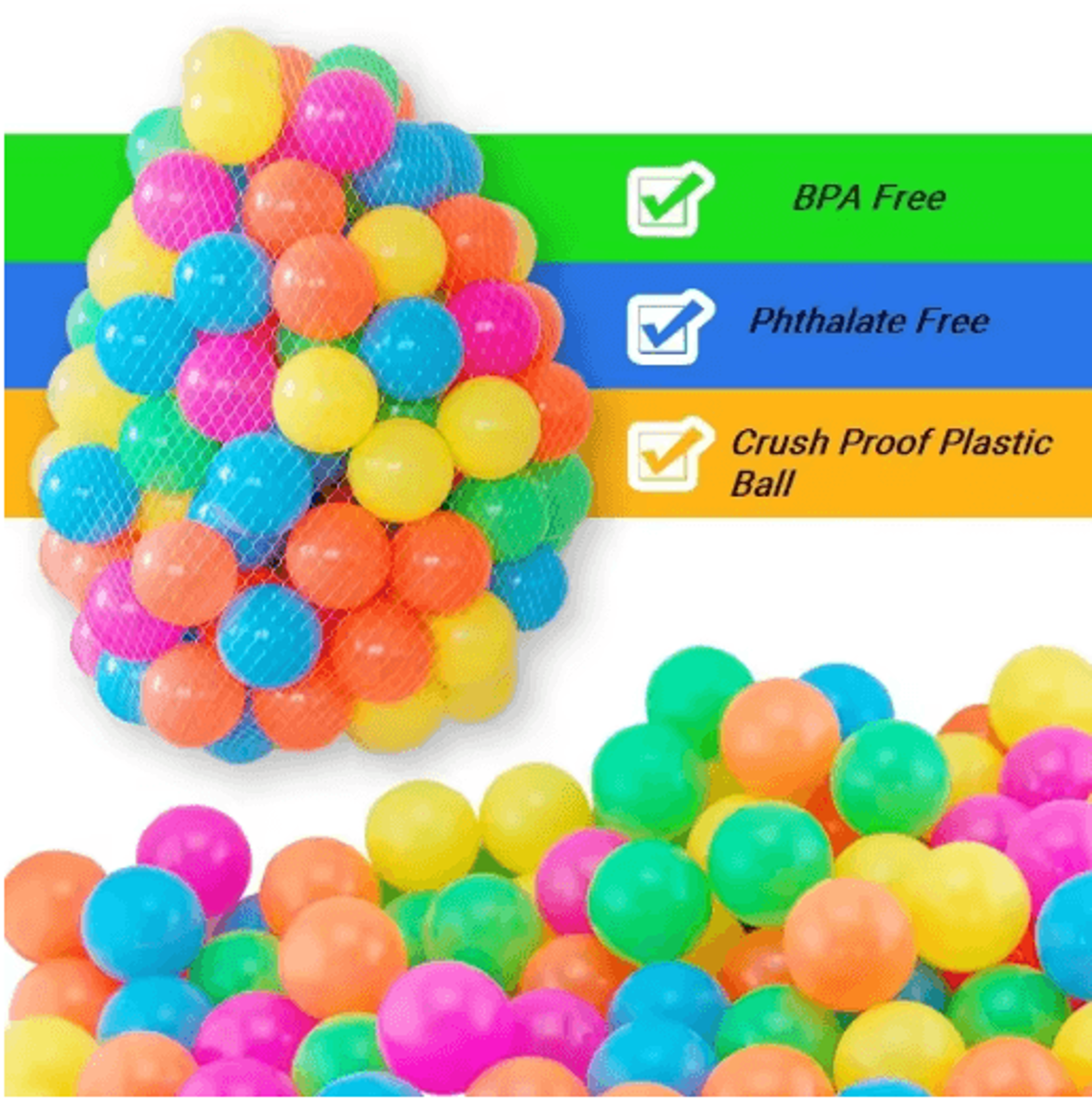 colorful childrens ocean ball set soft play balls for baby fence tent pool 5–20 pcs