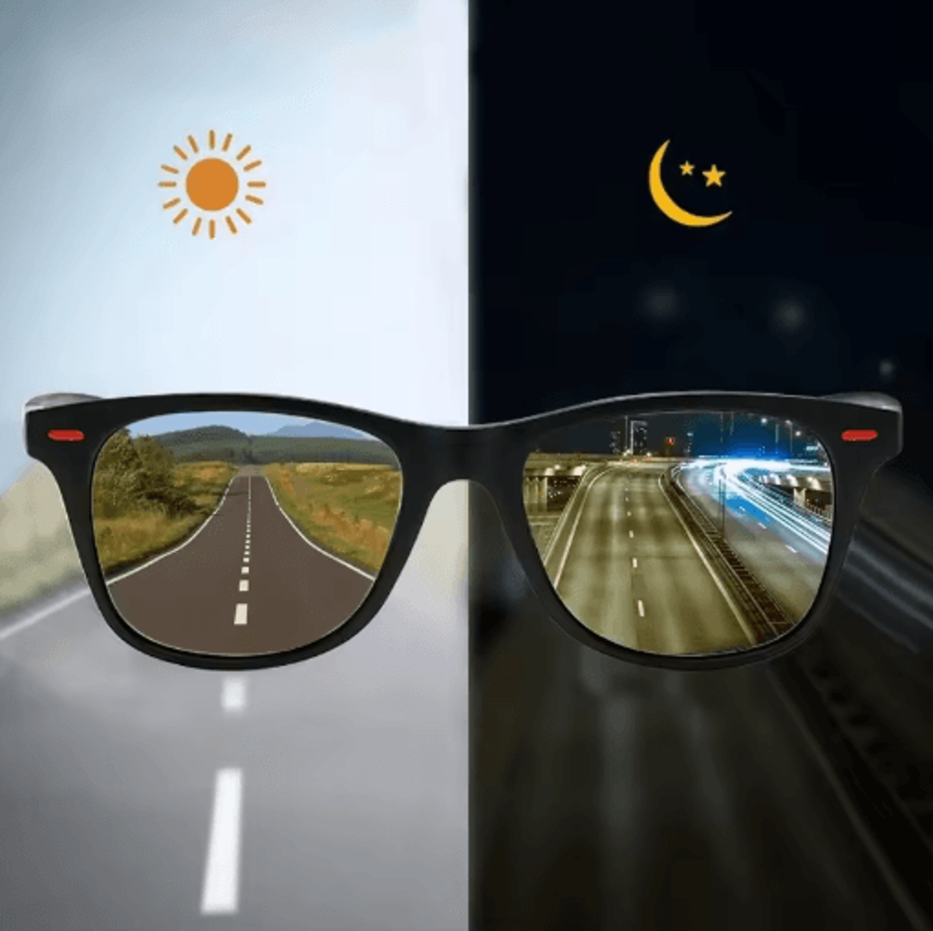 night vision polarized driving glasses day night anti glare sunglasses for men