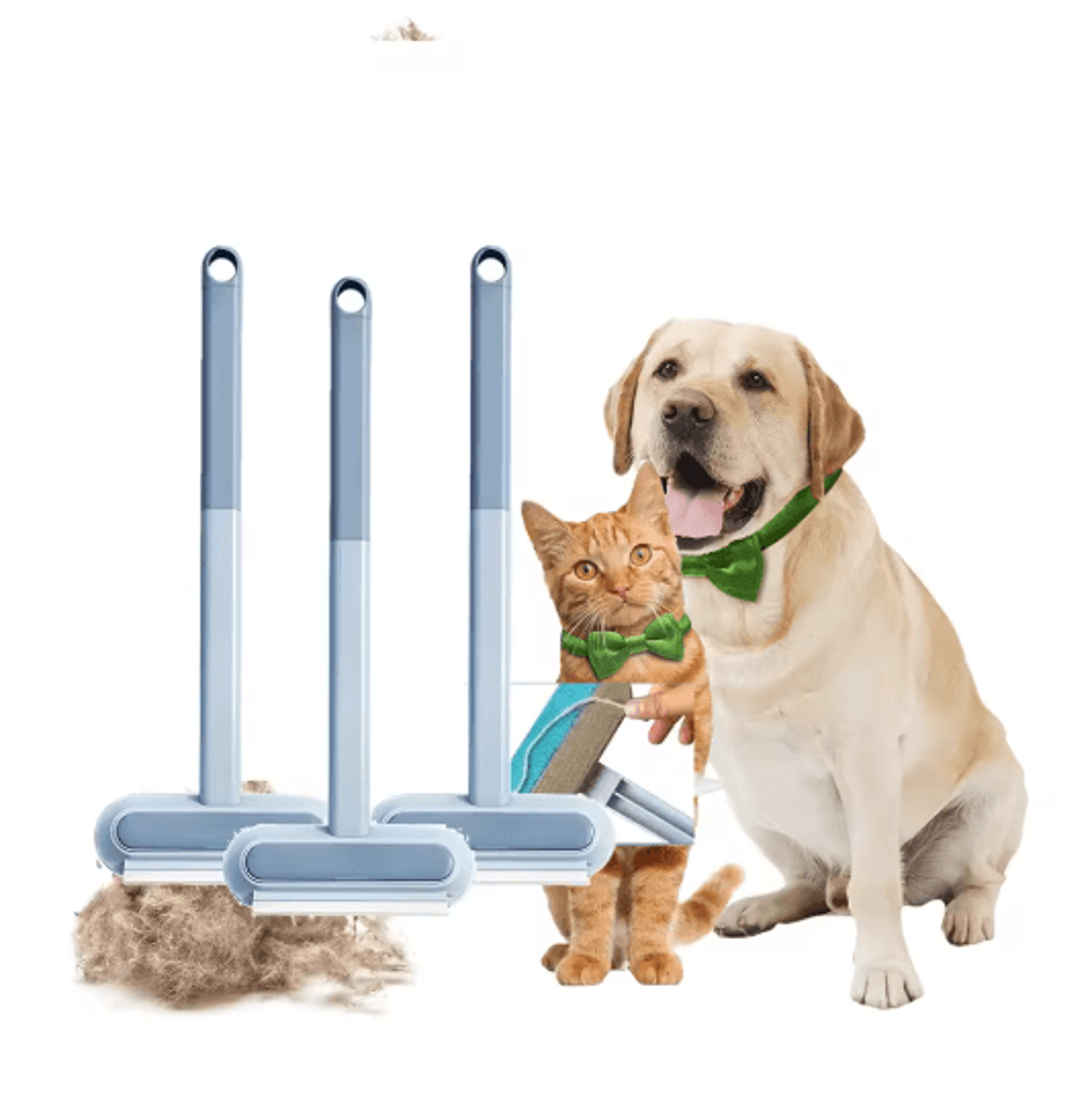 pet hair remover lint brush reusable washable hair cleaner for furniture and clothes 1 3pcs