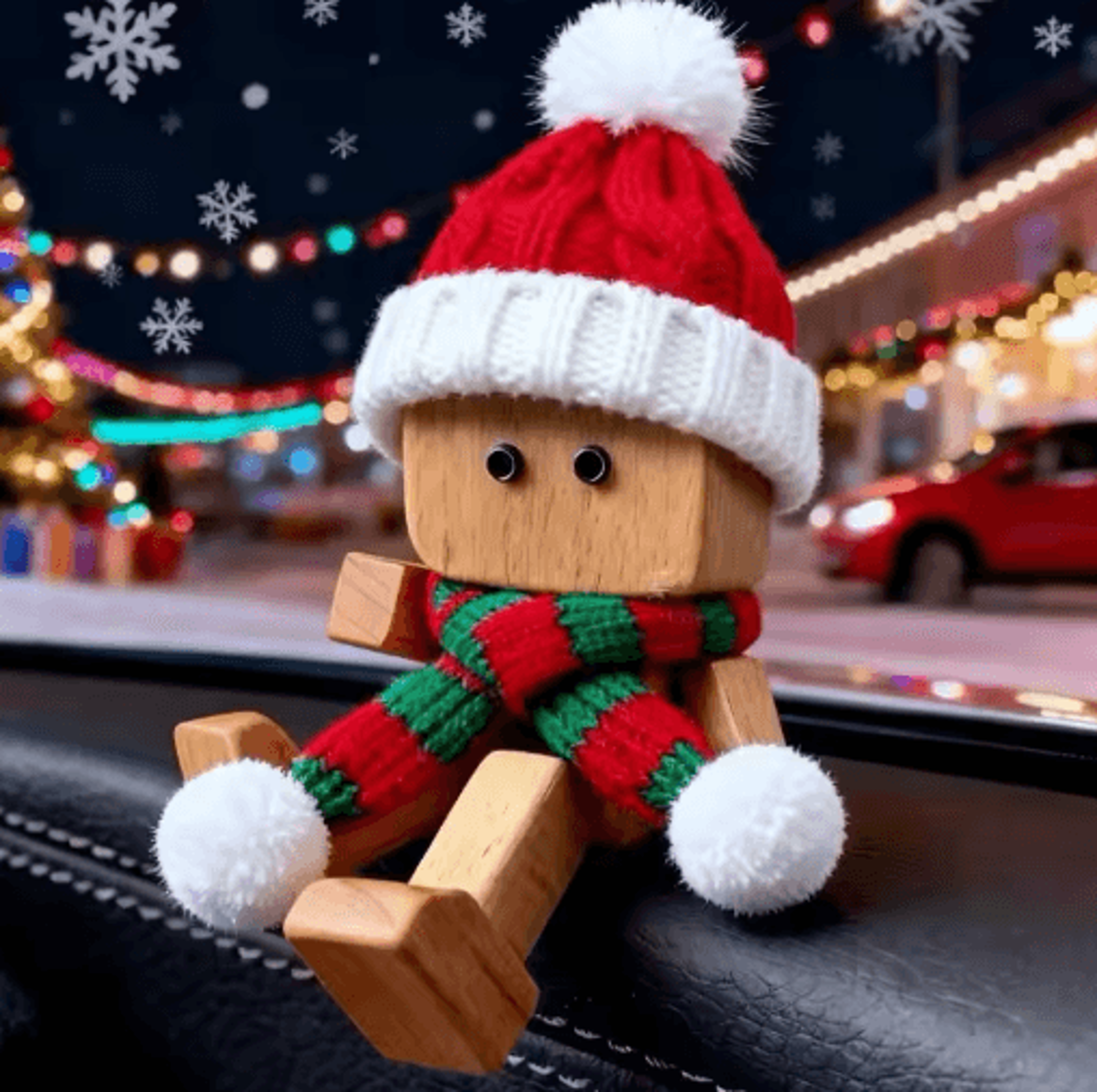 shaking feet wooden doll christmas ornaments funny spring leg man with magnetic expressions 12pcs