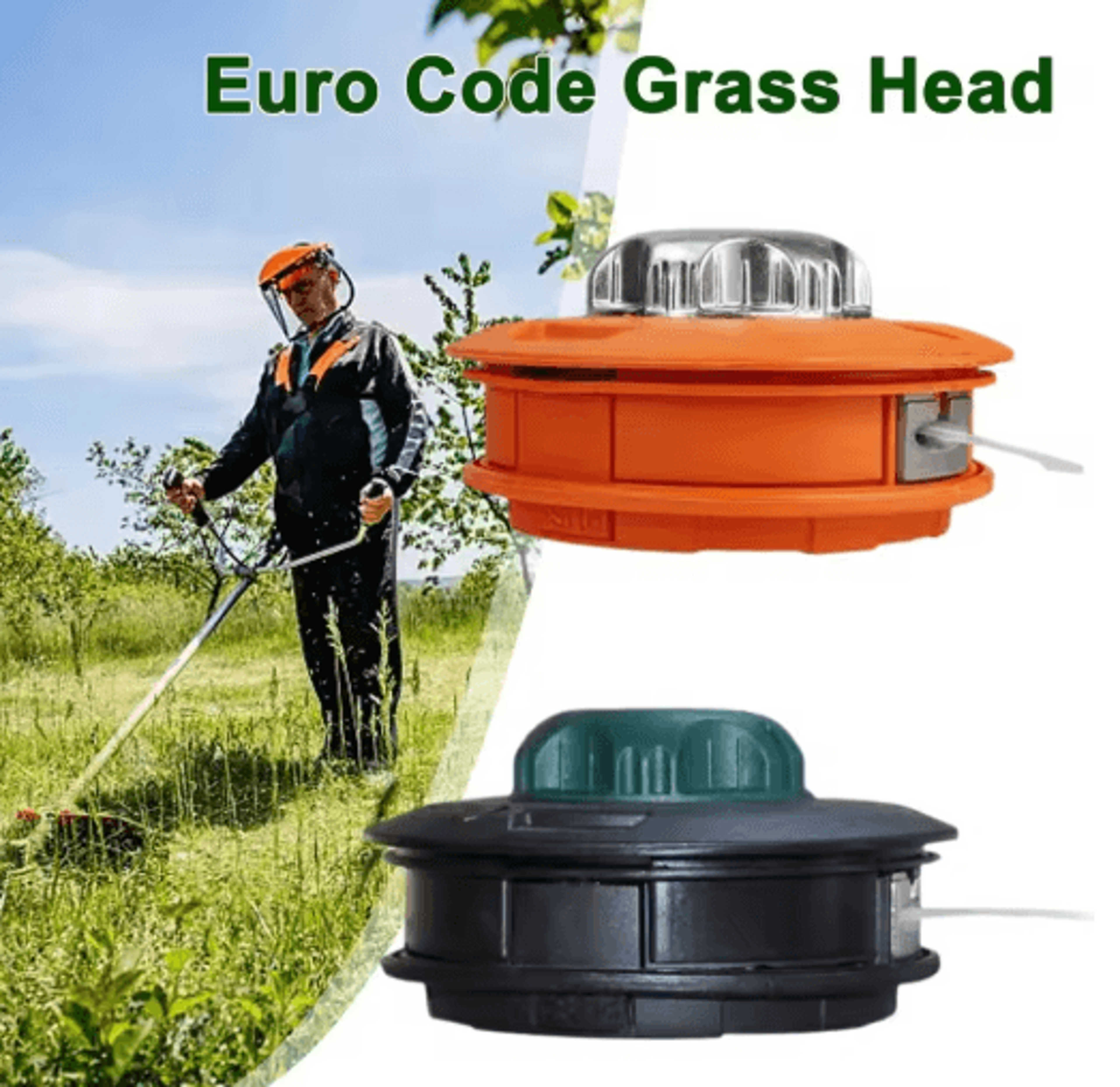 automatic grass trimmer head universal bump feed replacement for gas brush cutters