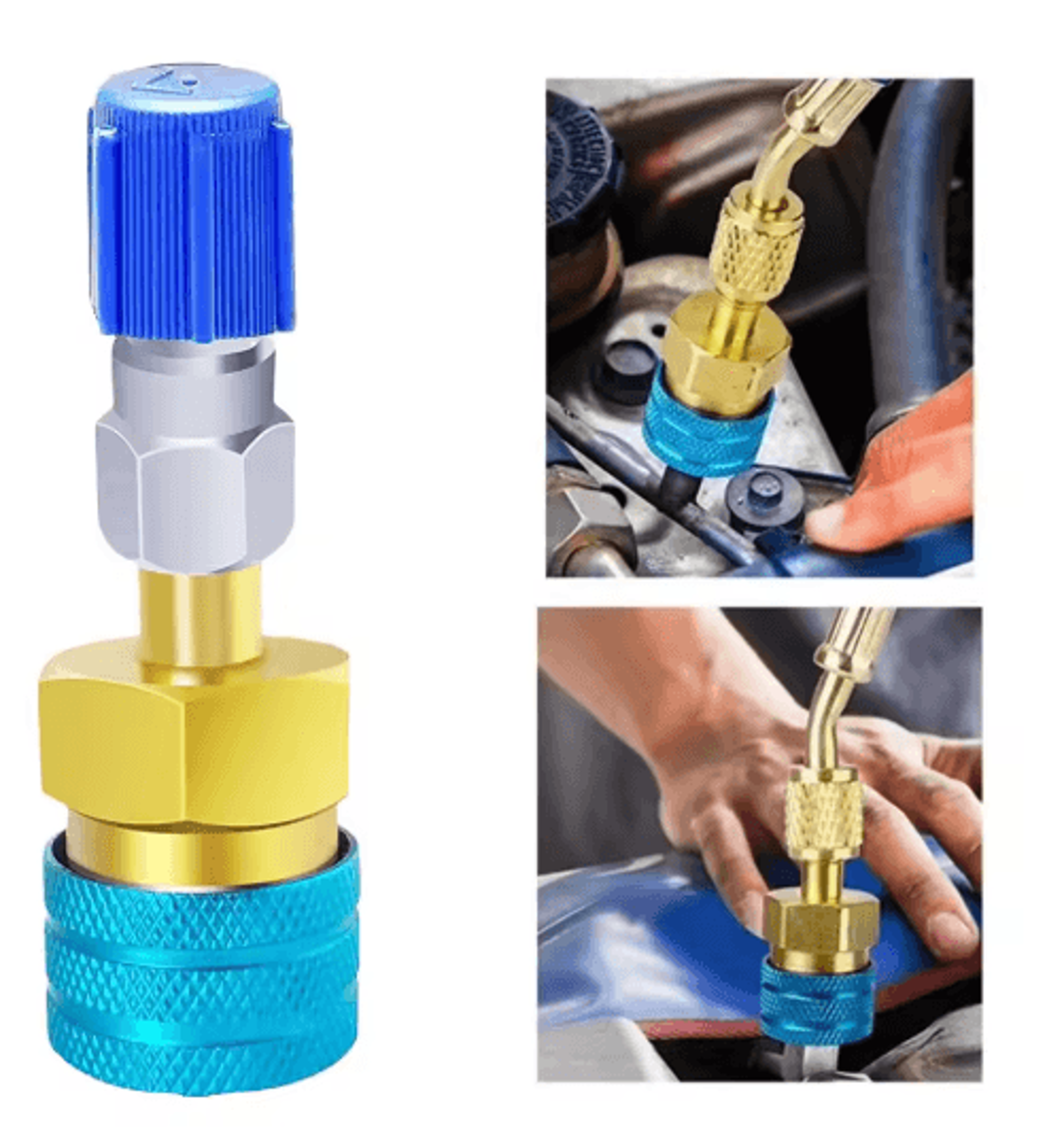 ac refrigerant adapter coupler r1234yf to r134a r12 to r134a low side connector