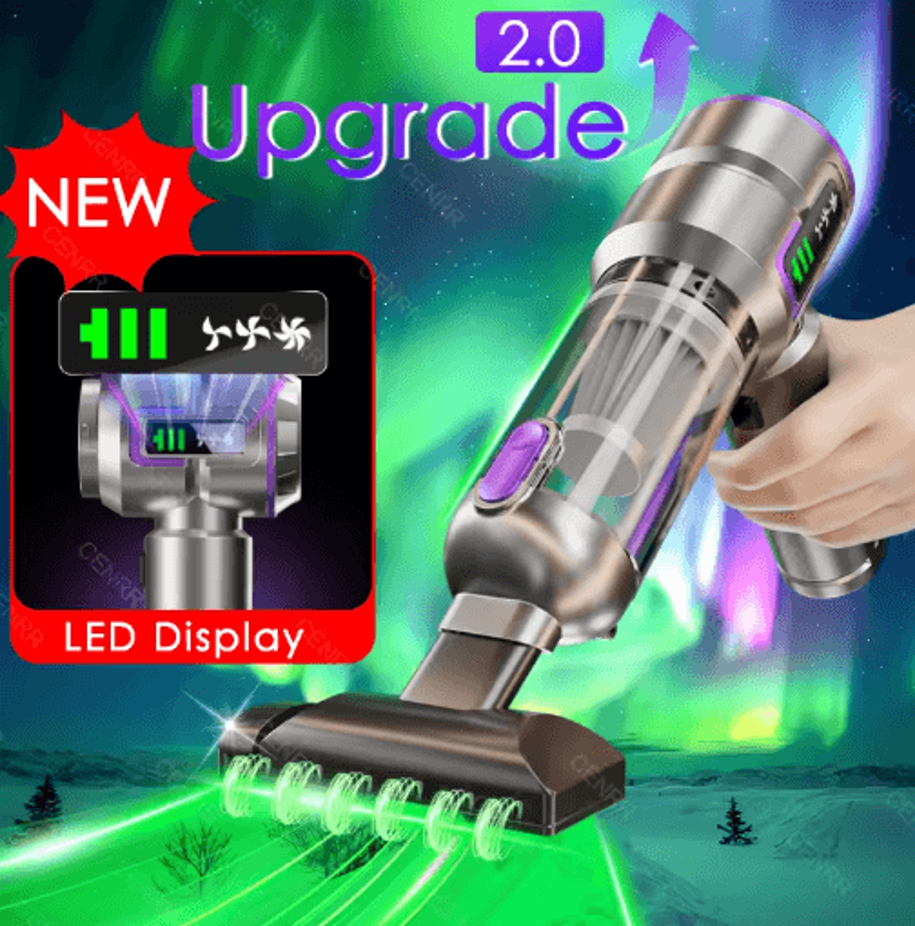 998000pa cordless car vacuum cleaner powerful handheld vacuum with strong