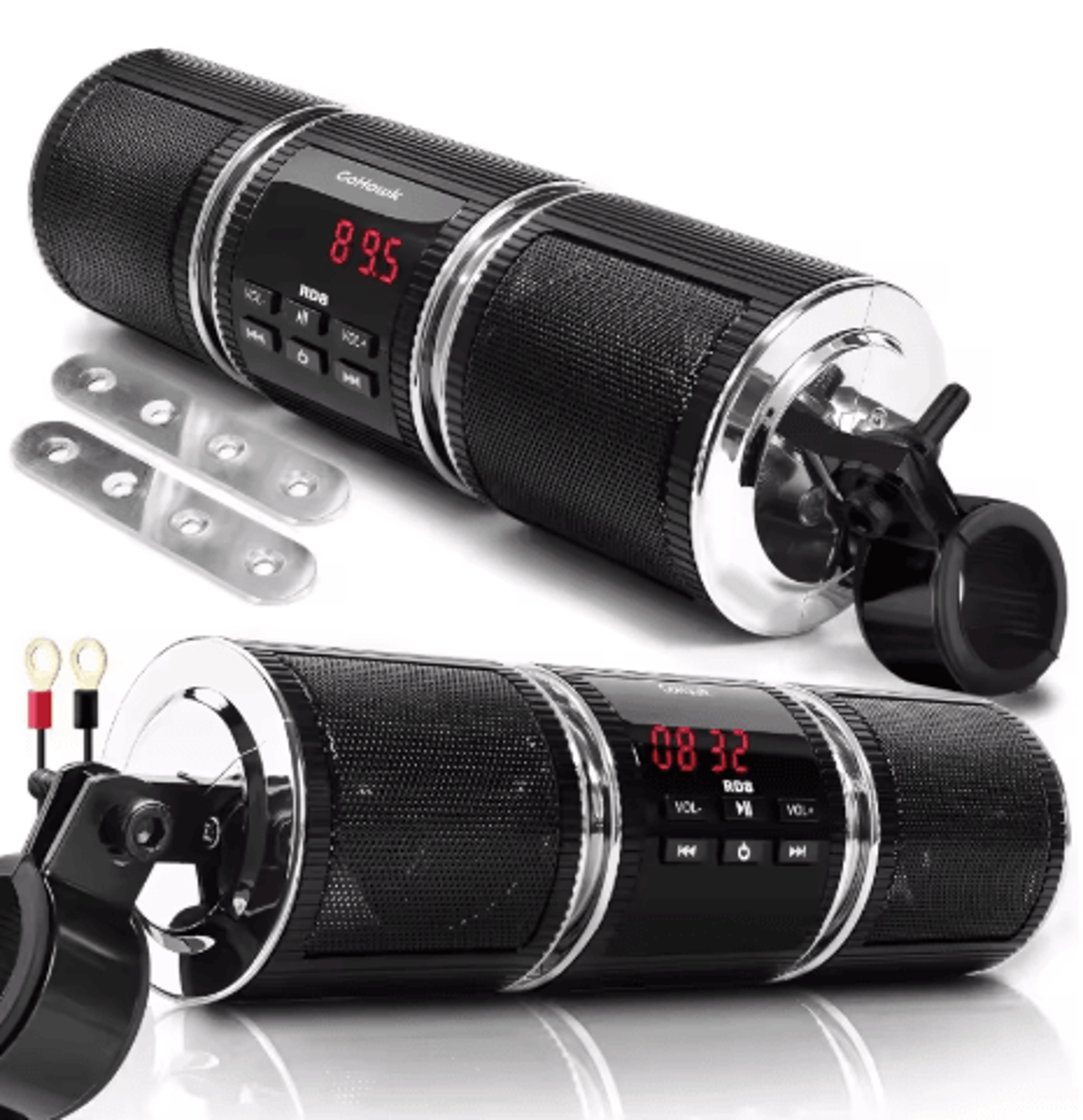 bluetooth motorcycle stereo speaker usb mp3 player with amplifier and fm radio