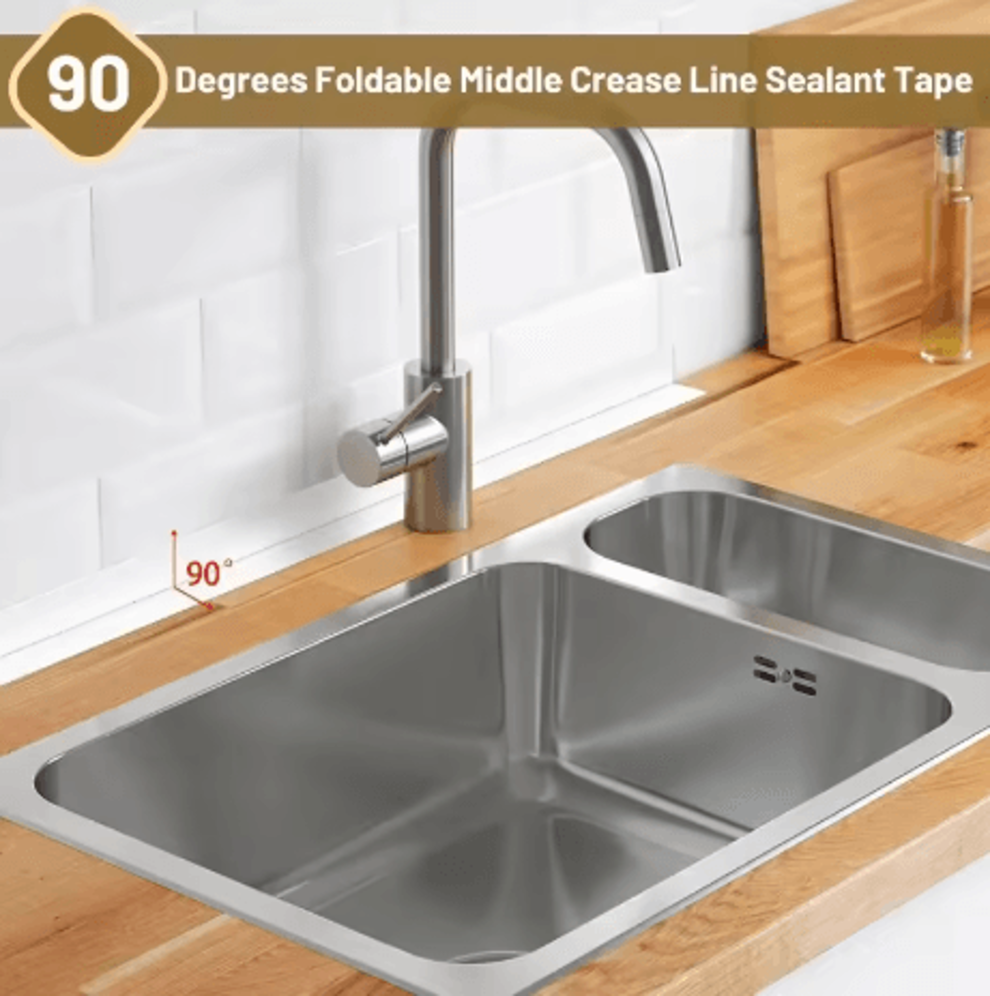 wide stove gap sealing strip self adhesive waterproof kitchen and bath caulking tape