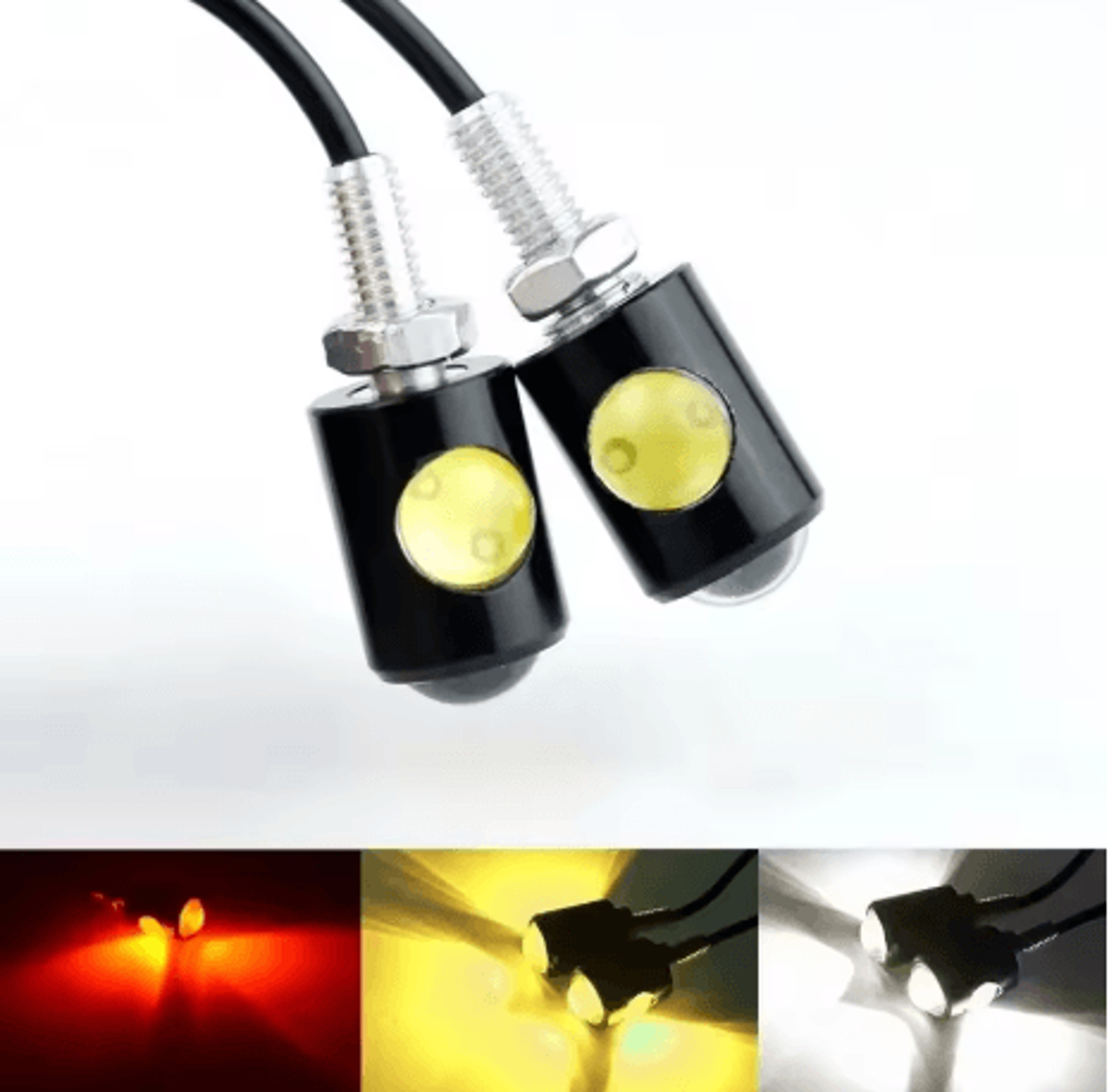 universal motorcycle led signal light super bright eagle eye license plate and turn indicator