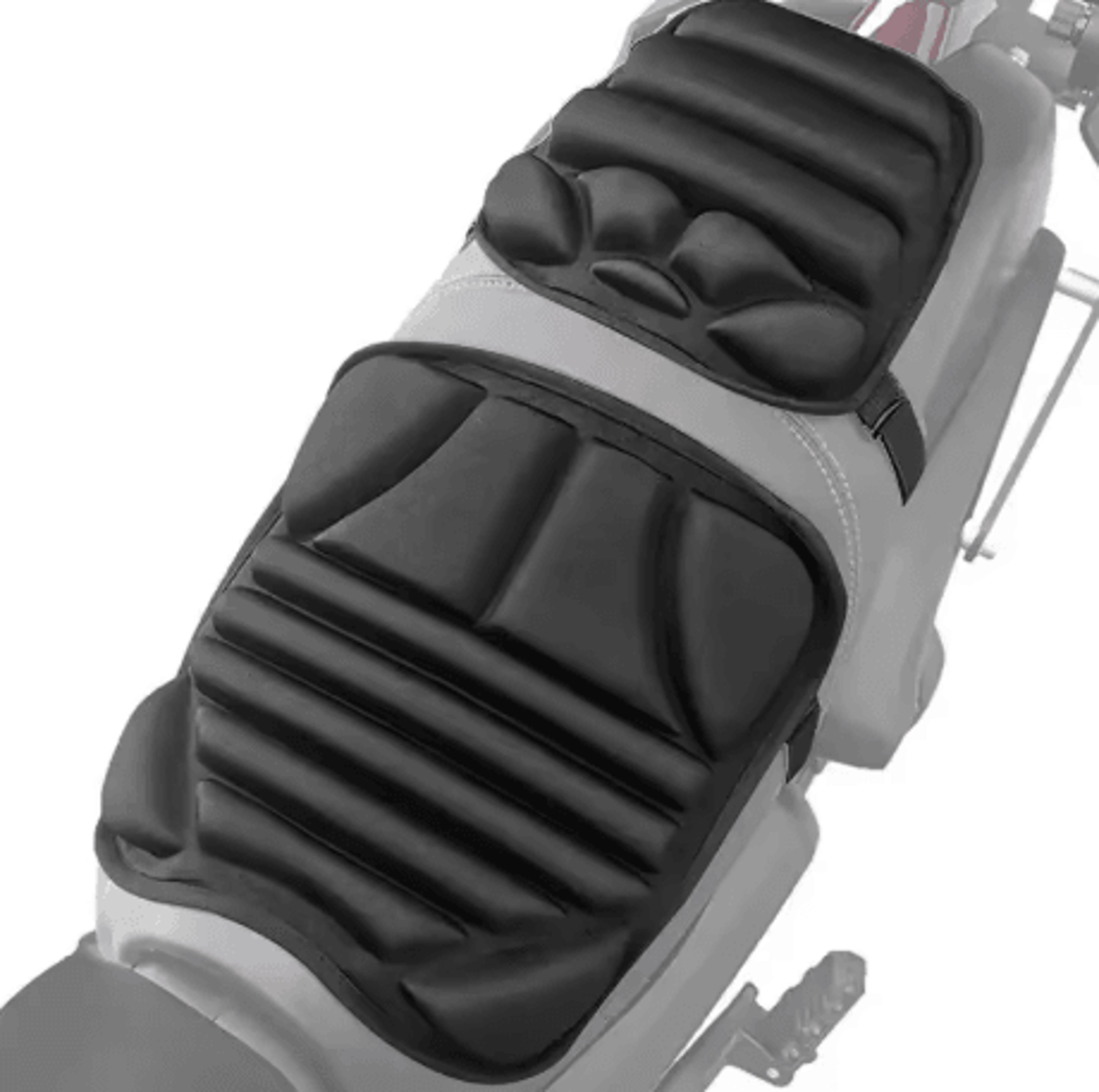 2 pack motorcycle seat pad 3d gel comfort cushion breathable shock absorbing seat cover