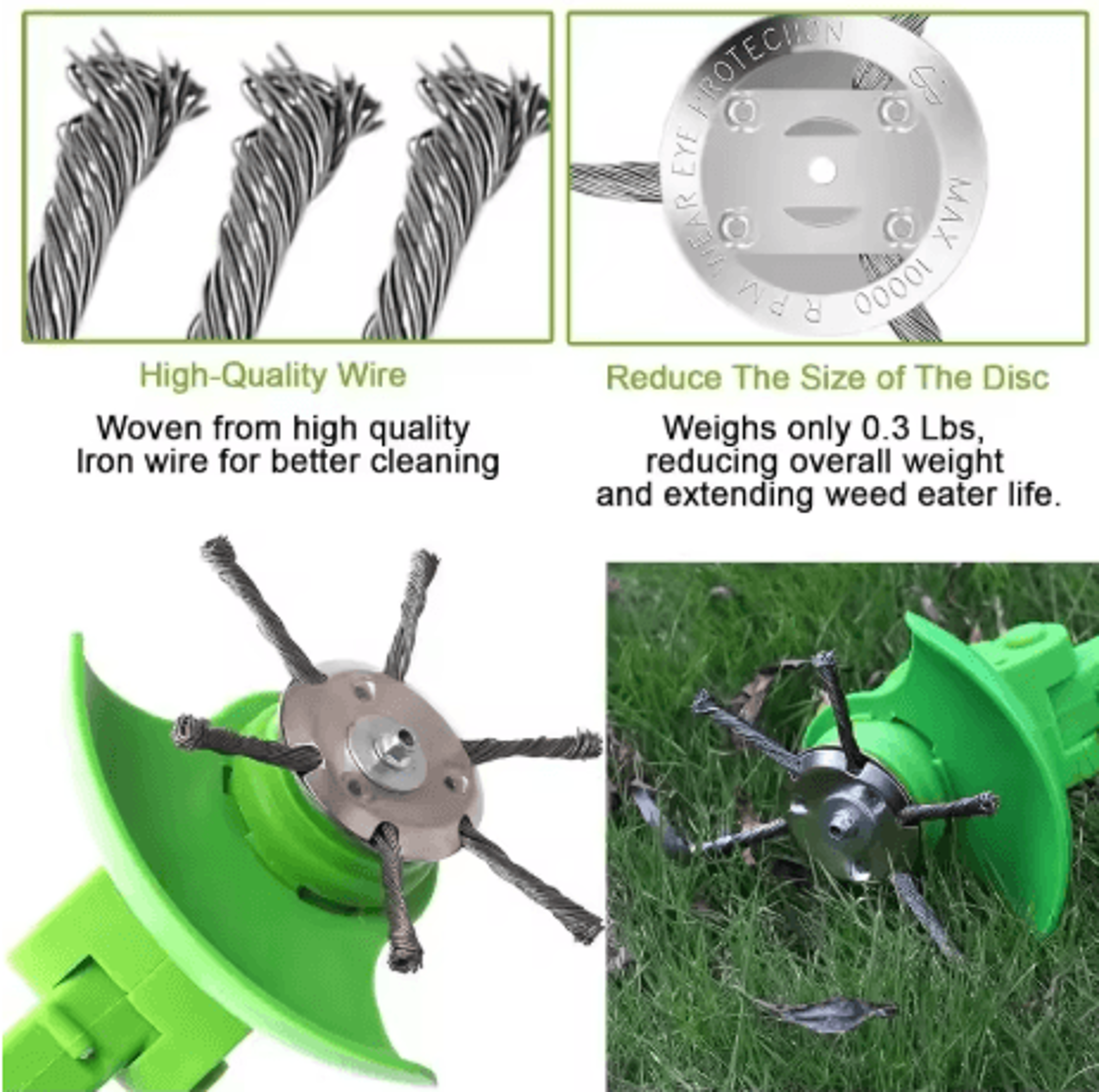 6 inch wire brush cutter trimming head 3 6 blade rotary weeder replacement for cordless trimmers