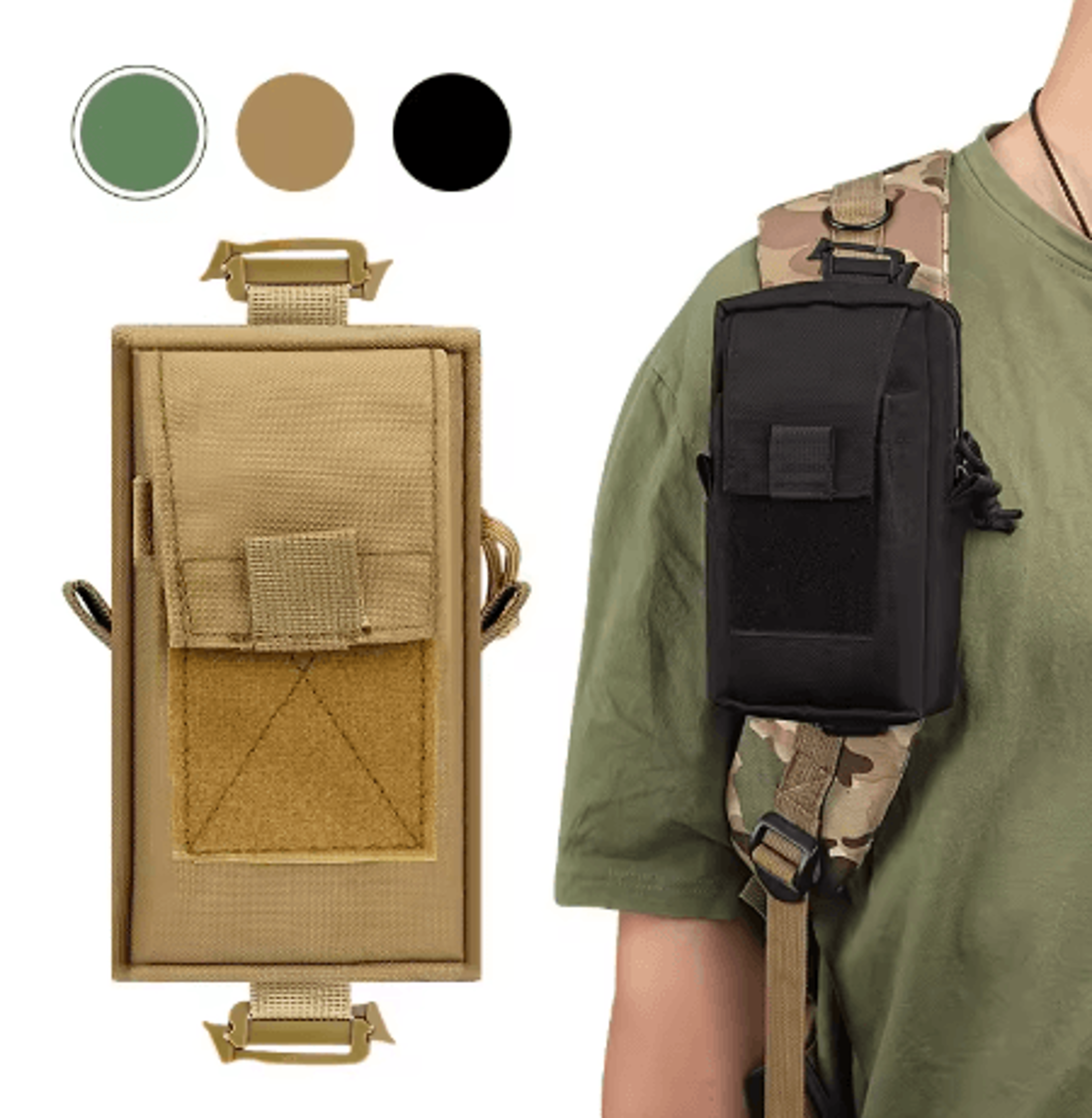 molle tactical waist bag outdoor edc utility pouch phone pack for running hiking and hunting