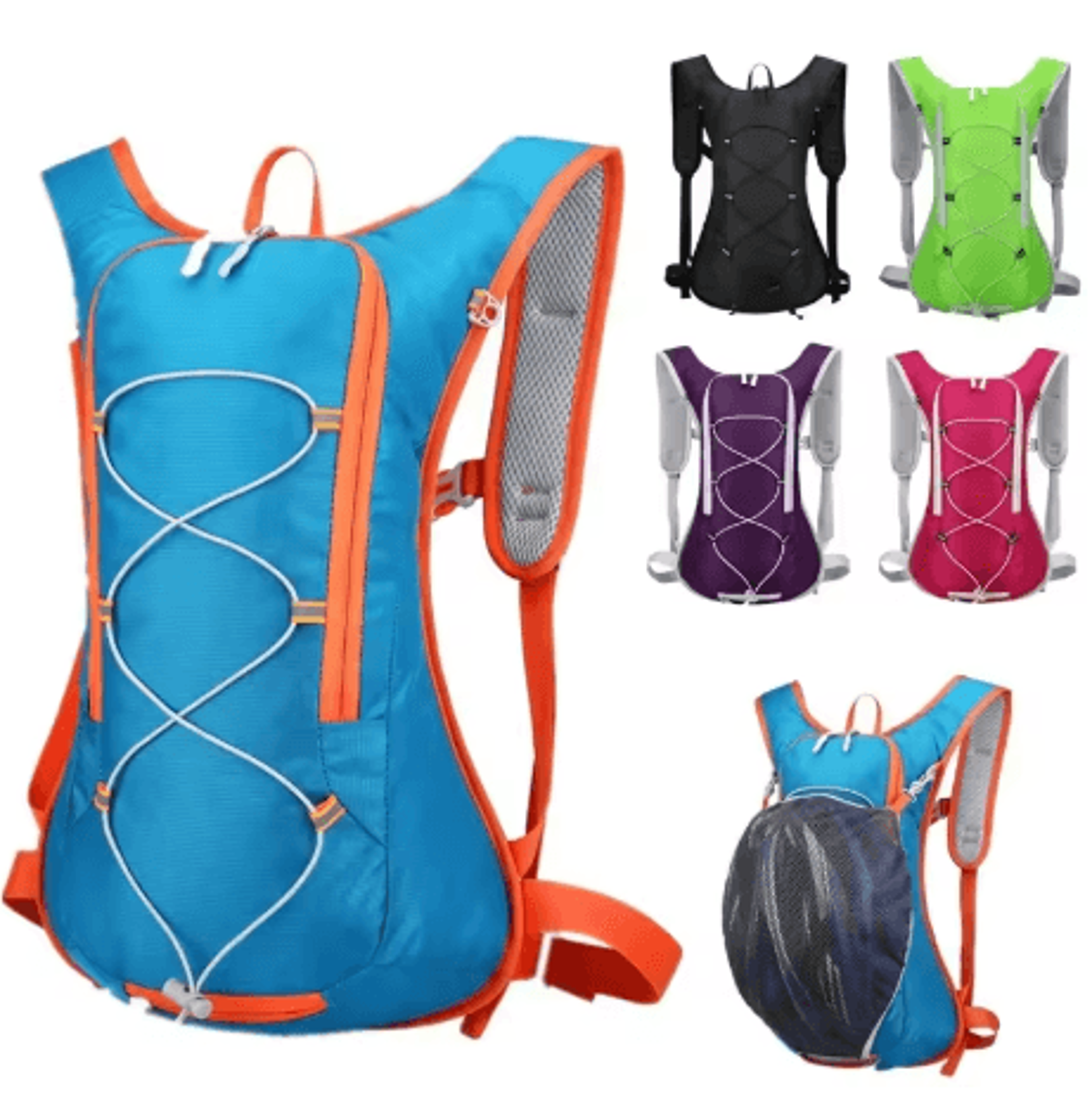 12l outdoor hydration backpack ultralight waterproof cycling and hiking pack with helmet storage