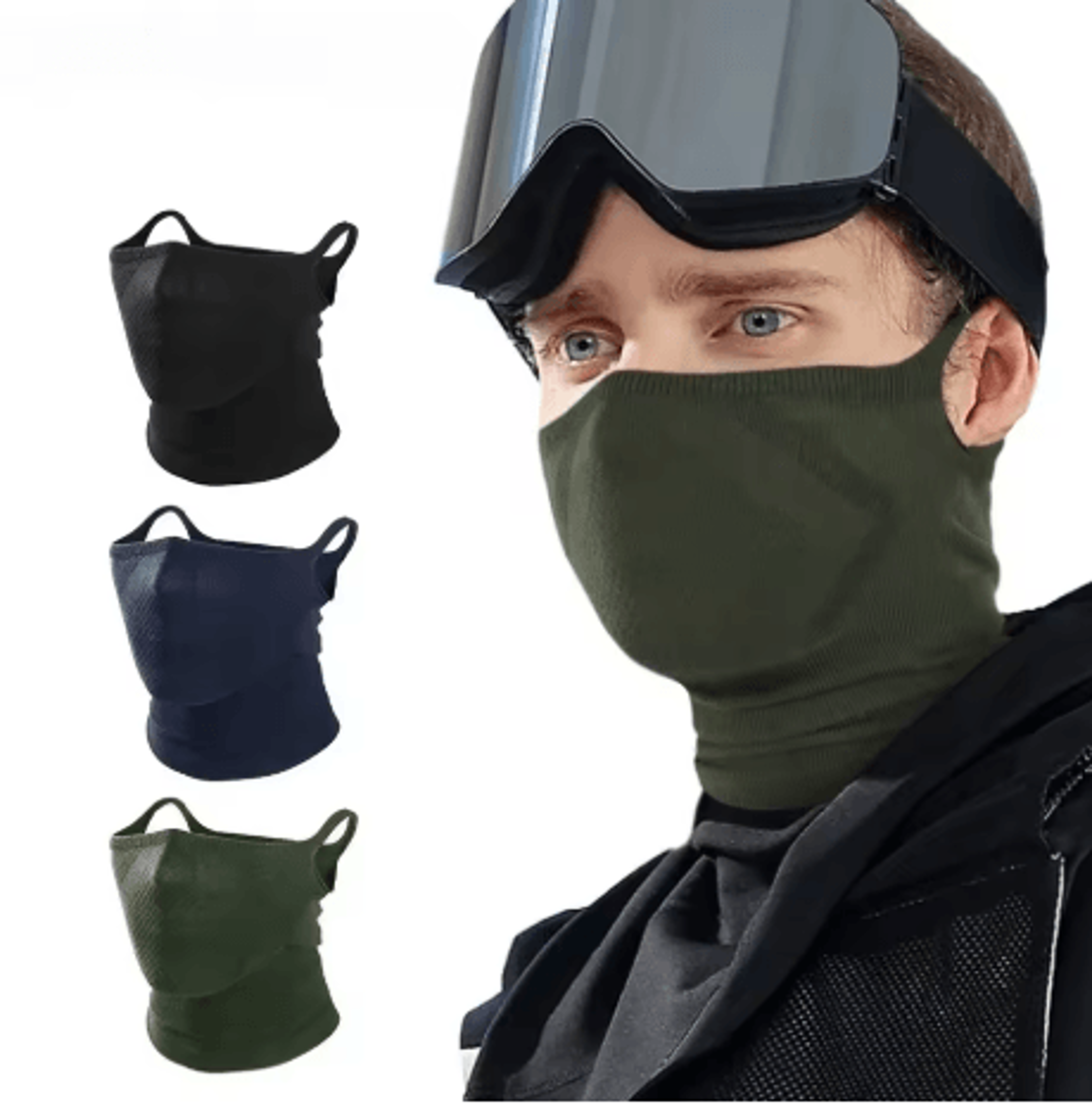 breathable sport bandana neck gaiter sun protection cycling face cover for men