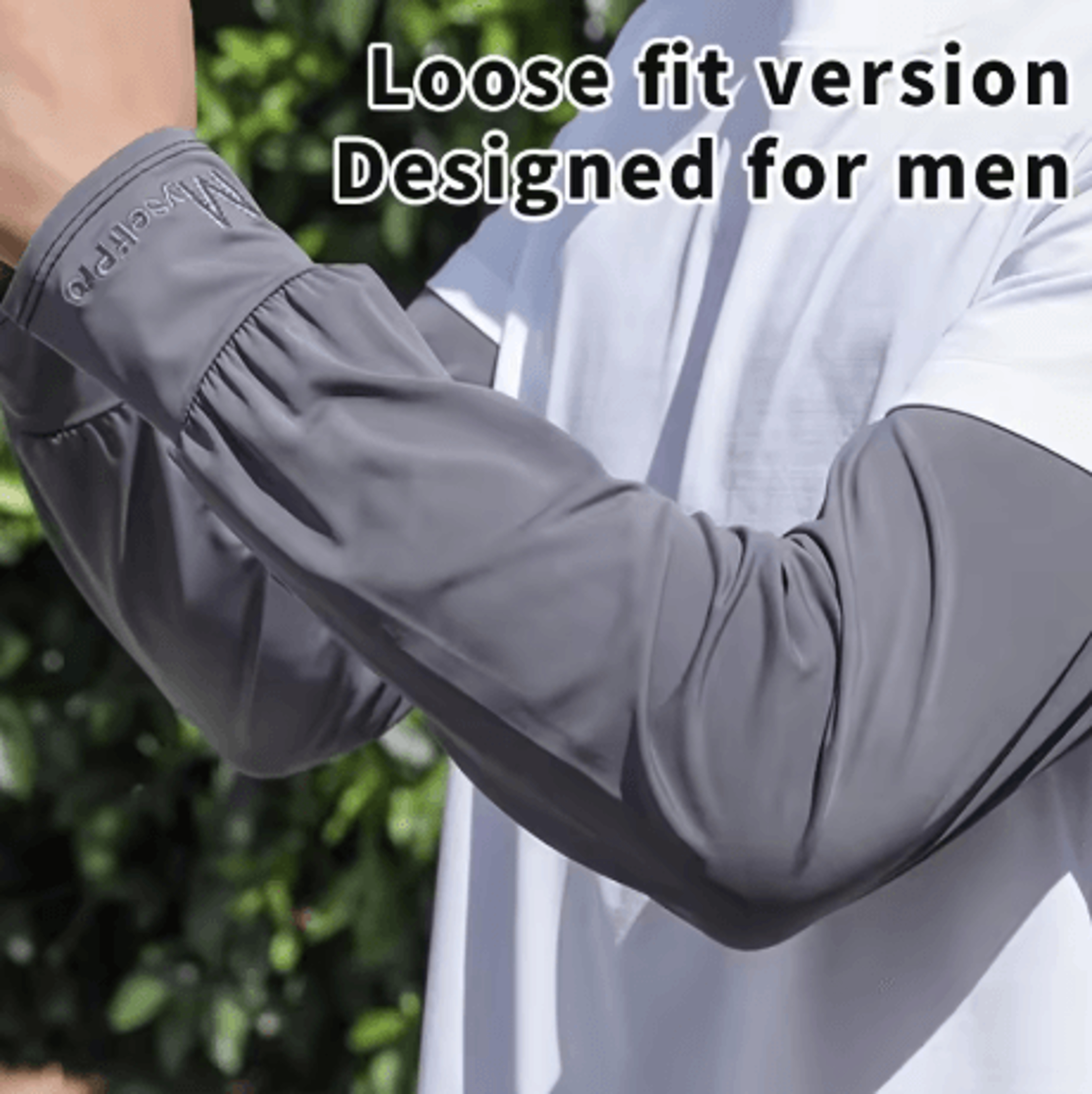 cooling arm sleeves breathable ice silk sun protection sleeves for summer sports and driving (men