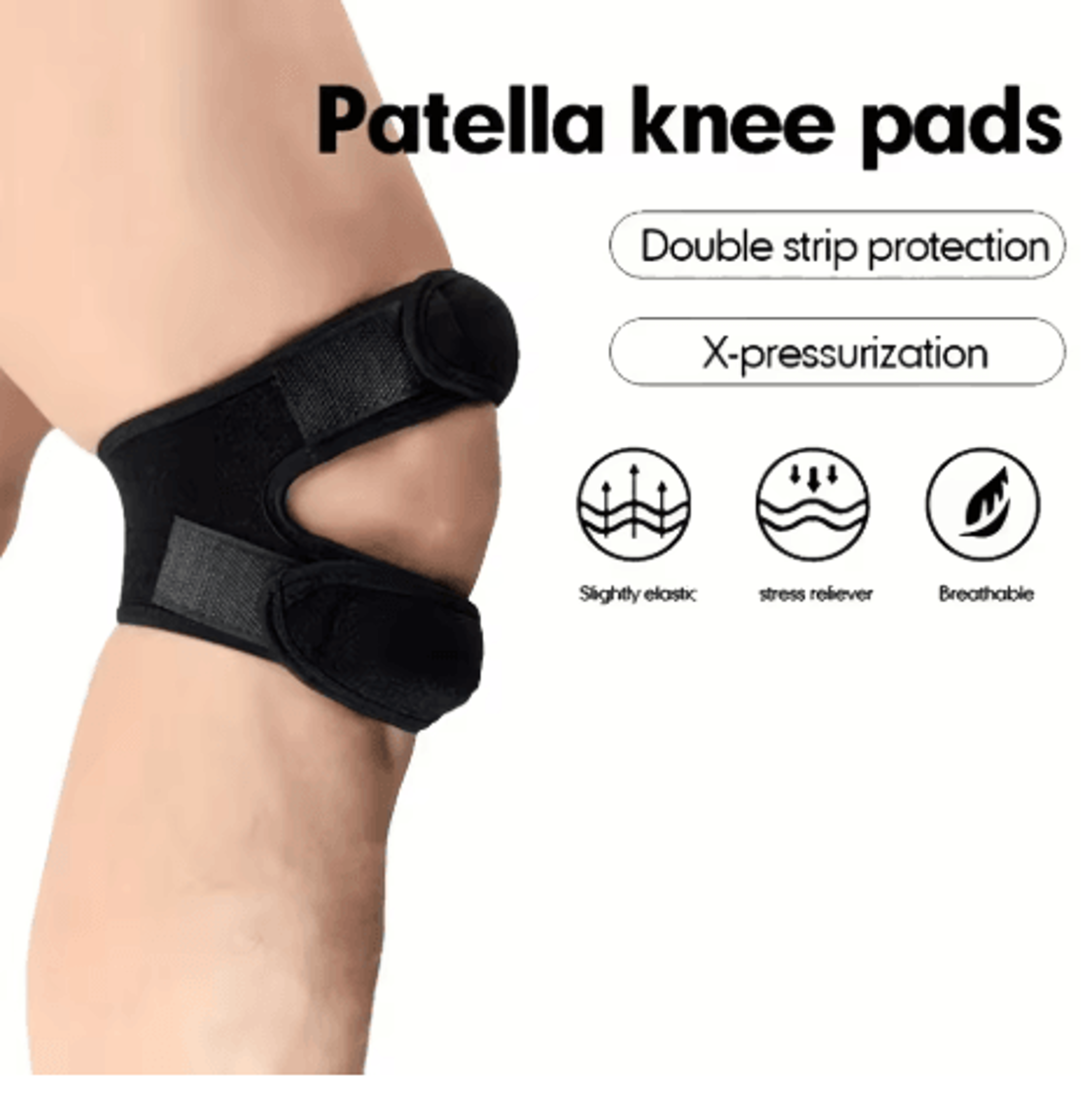 wrels patella knee strap adjustable sports knee band open knee support protector