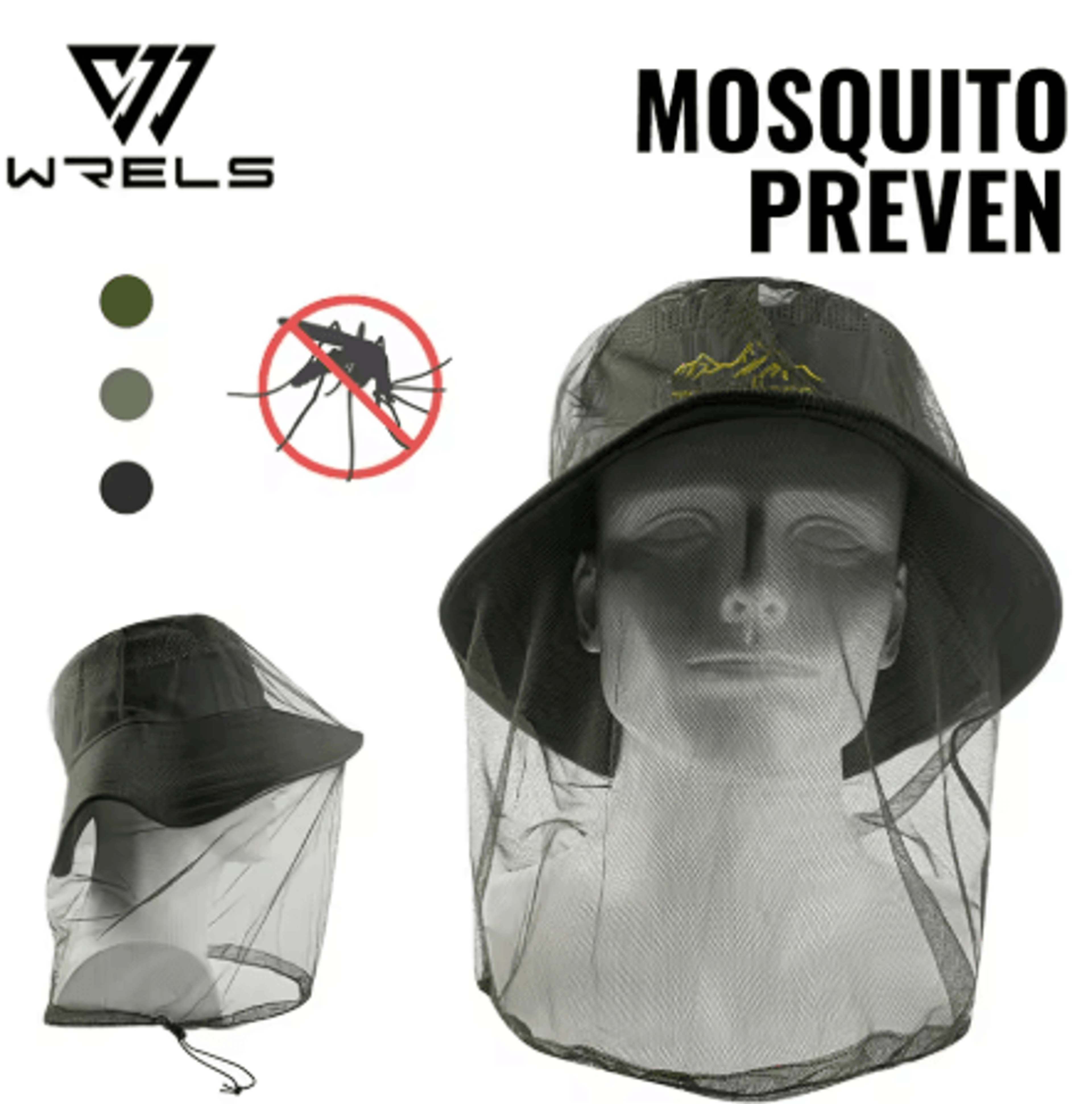 ultra large mosquito head net extra fine mesh insect face protector for camping and outdoor use