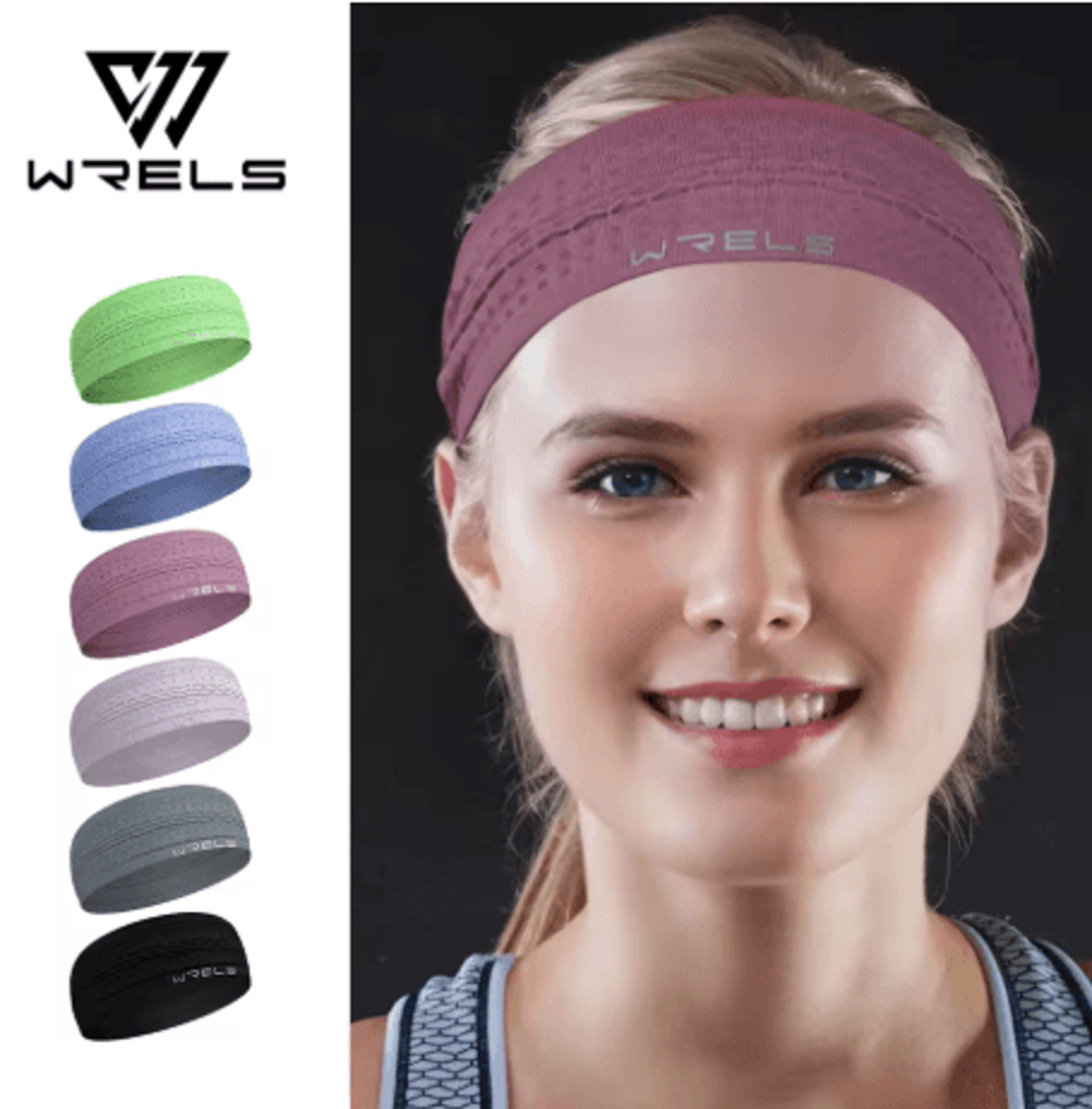 unisex non slip sports headband moisture wicking workout sweatband for running cycling and yoga