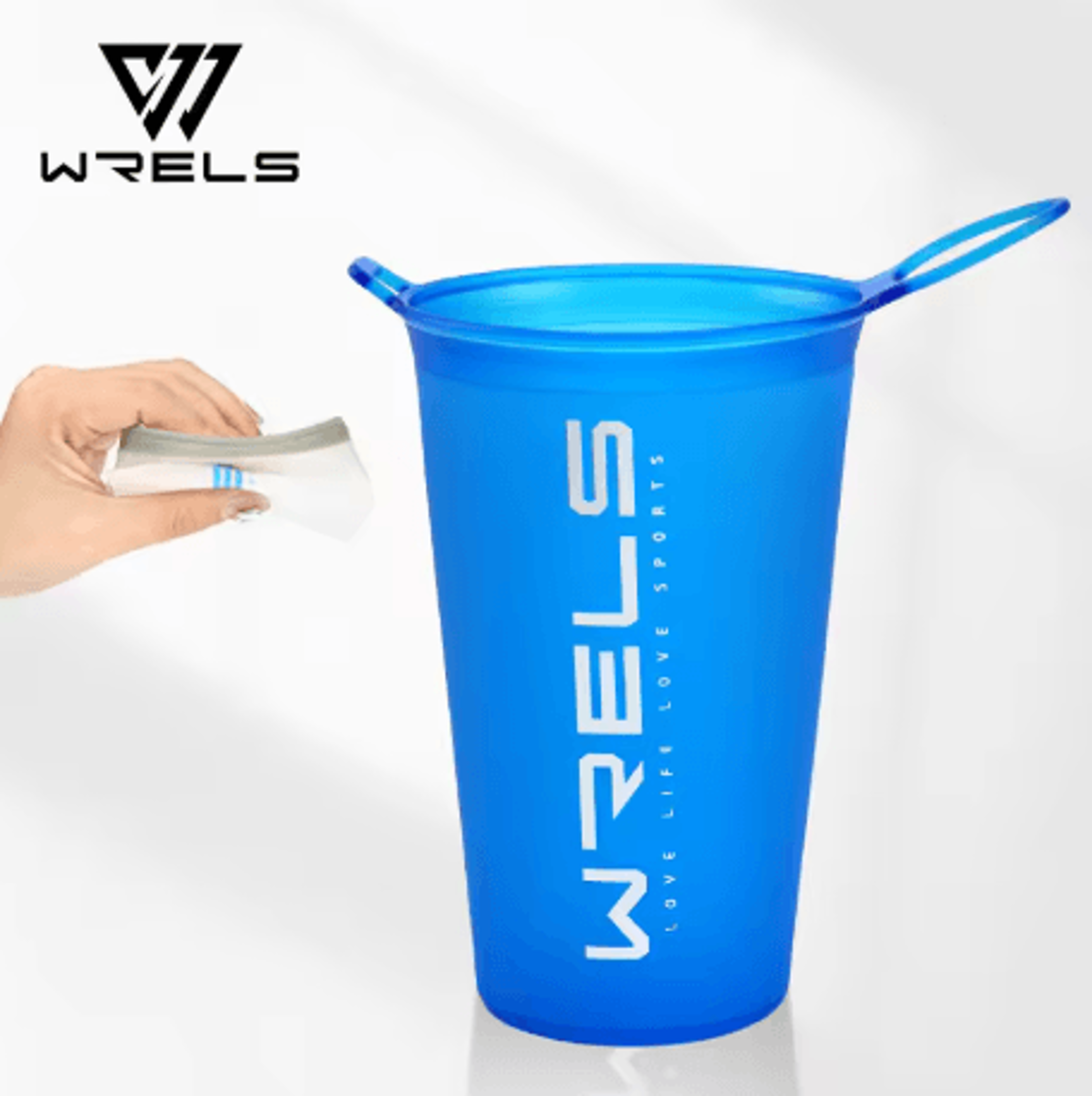 200ml foldable sports water cup lightweight soft cup for marathon and trail running