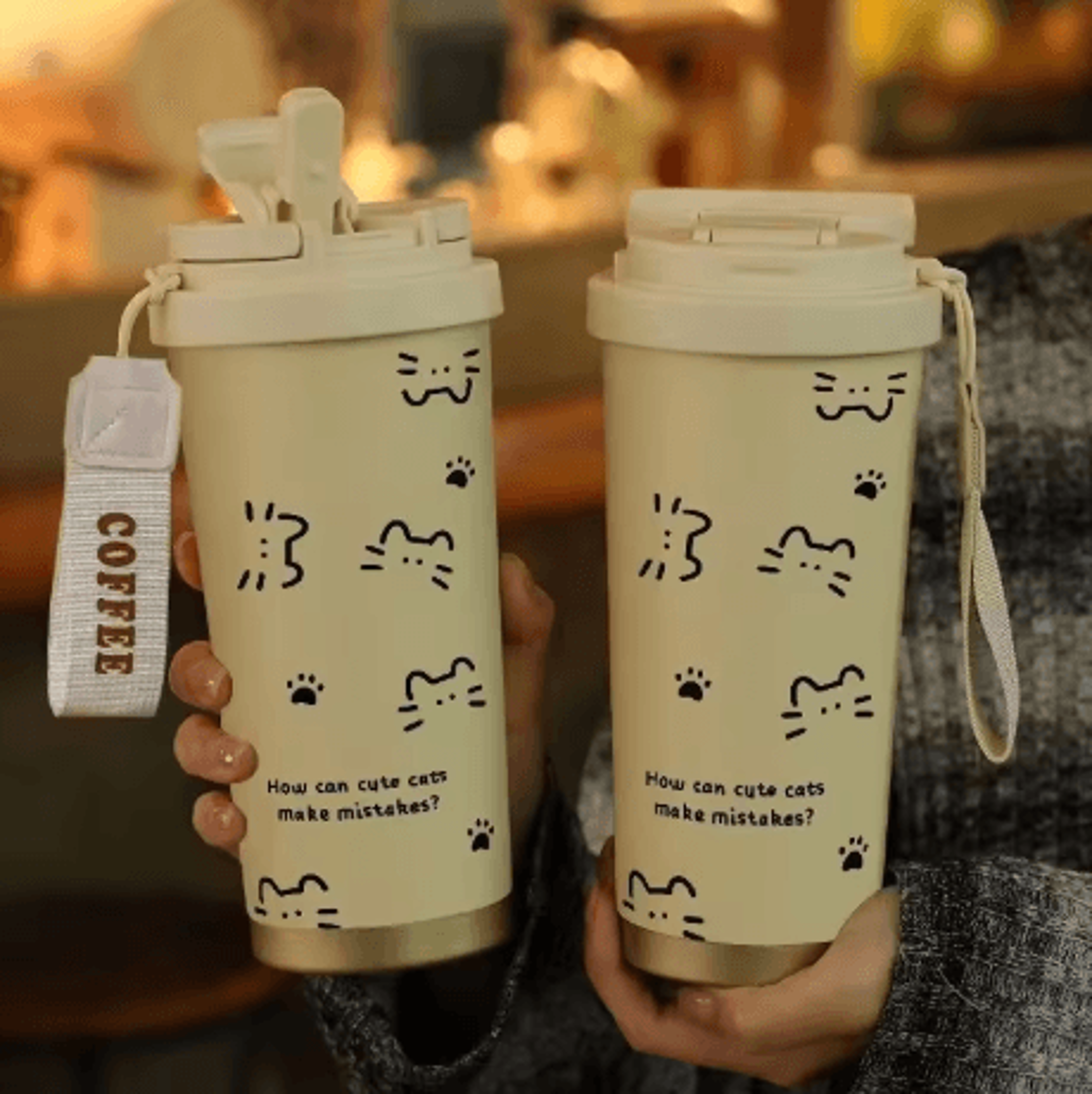 500ml stainless steel thermo coffee mug leak proof vacuum insulated travel cup for car and daily use