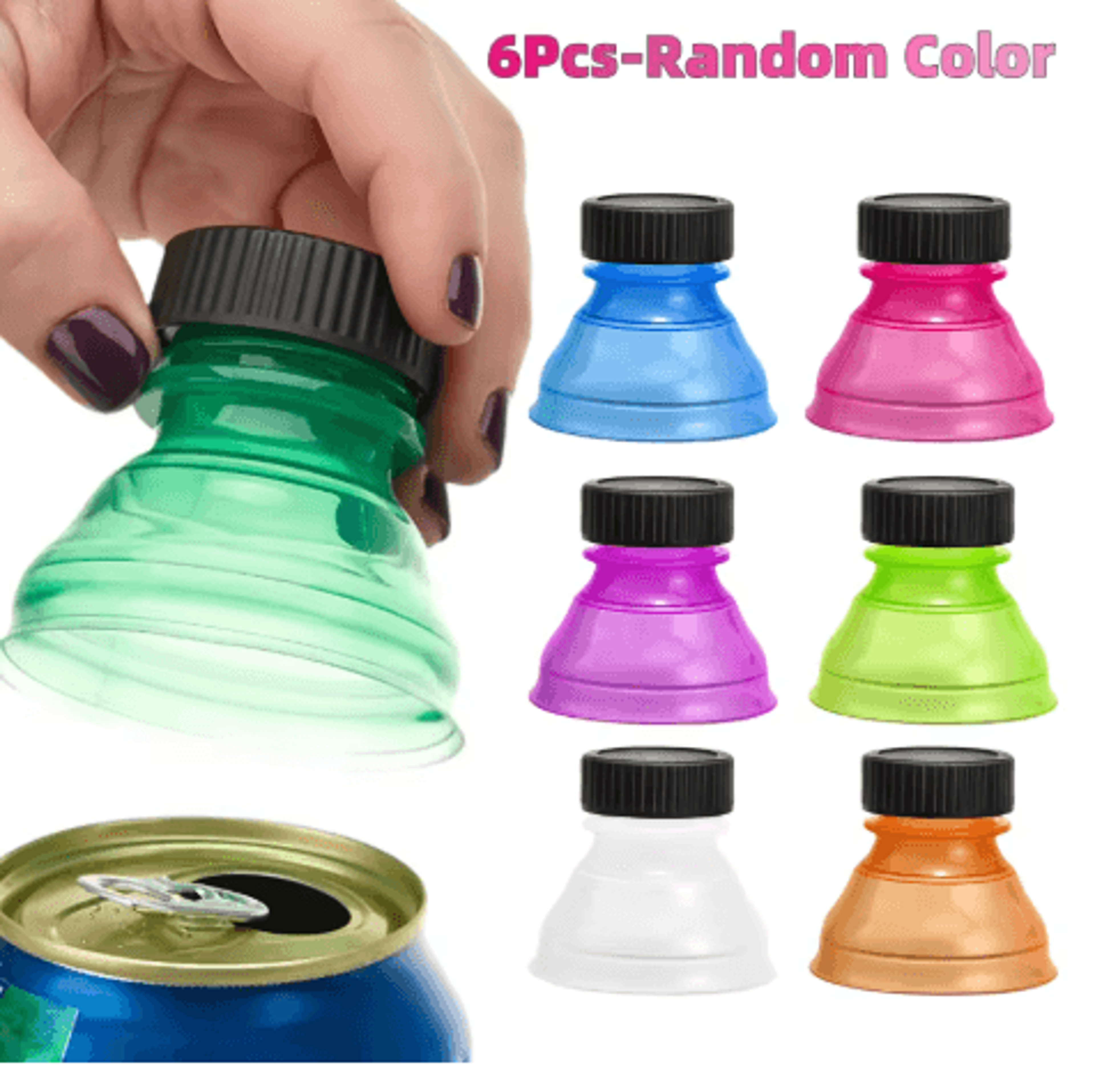 reusable airtight bottle and can caps soda saver dust proof covers for beer water and drink dispensers 6 to 12 pcs