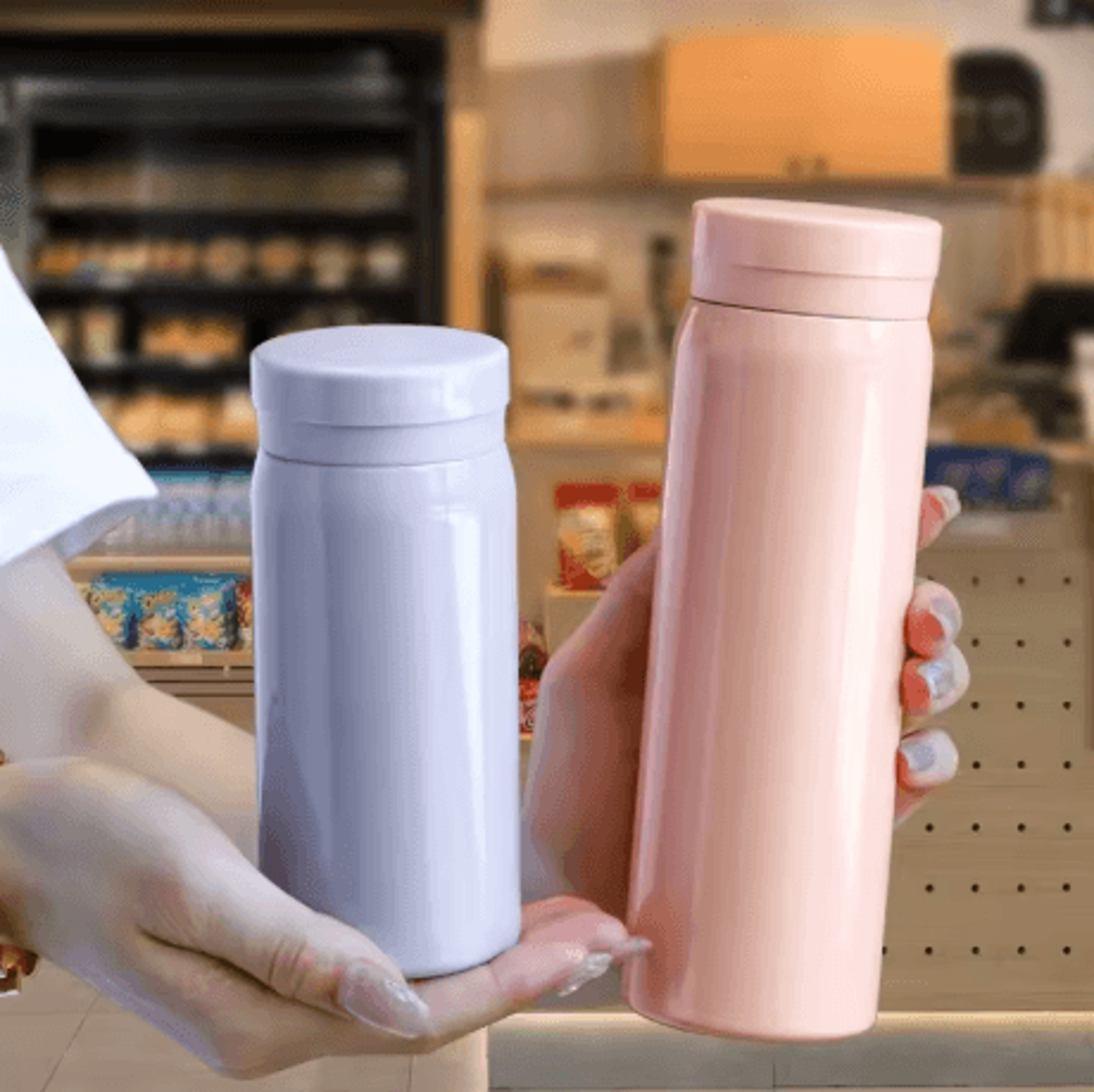 stainless steel mini thermal water bottle compact vacuum insulated coffee thermos 200ml to 300ml