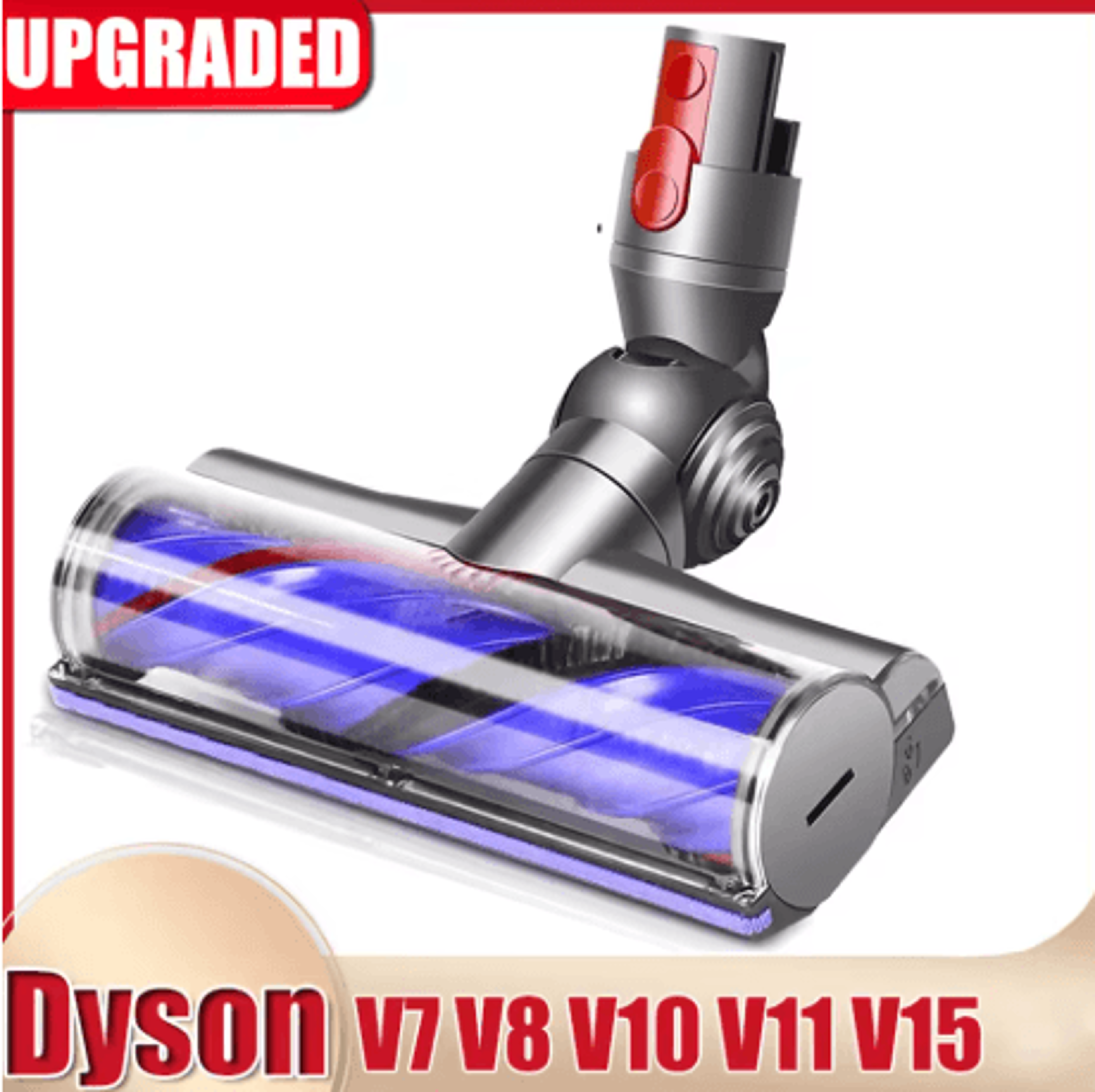 anti entanglement direct drive cleaner head for dyson v7 v8 v10 v11 v15 motorized brush turbine tool
