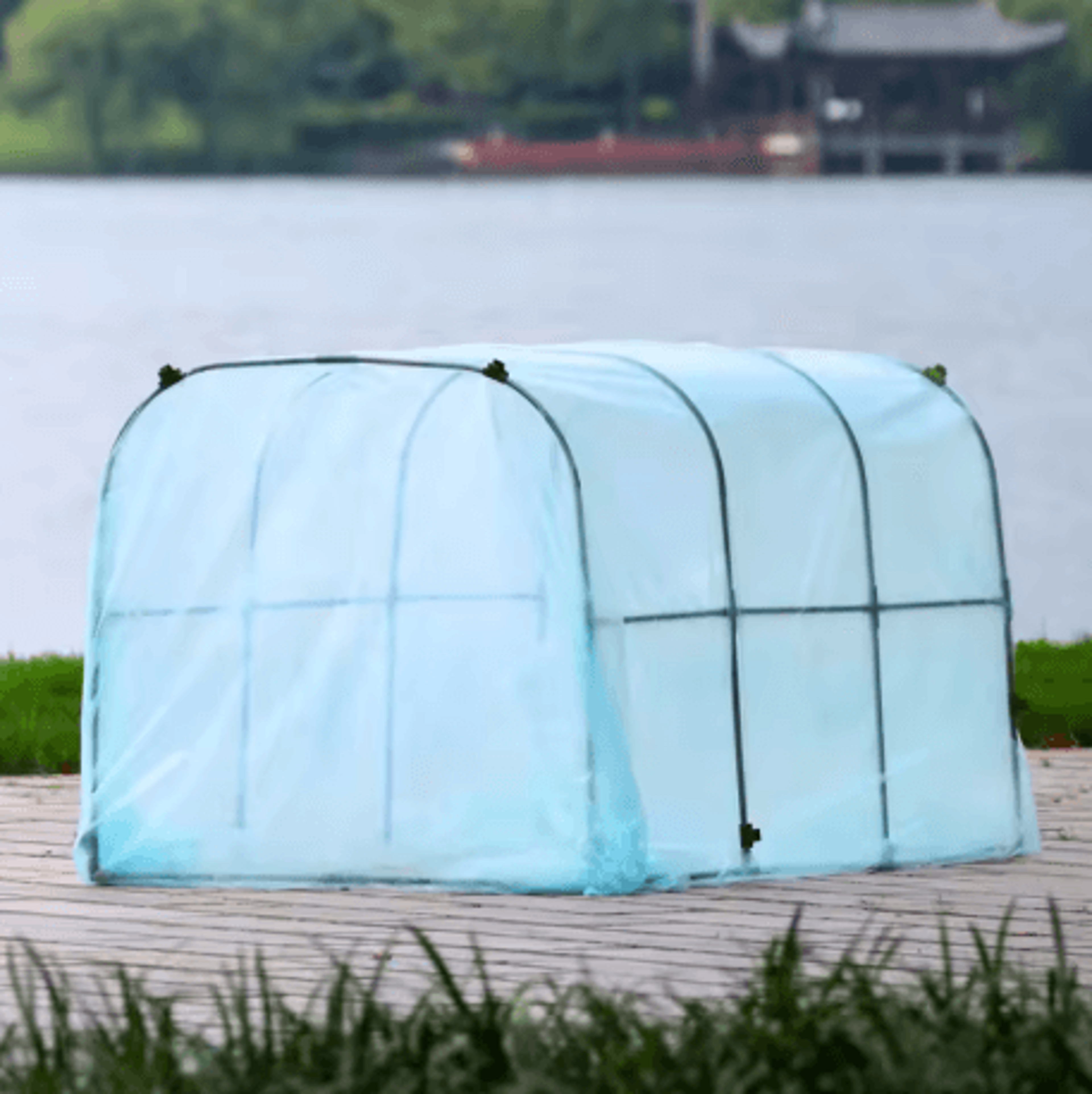 winter plant protection greenhouse square insulated warm shed for balcony and courtyard vegetables