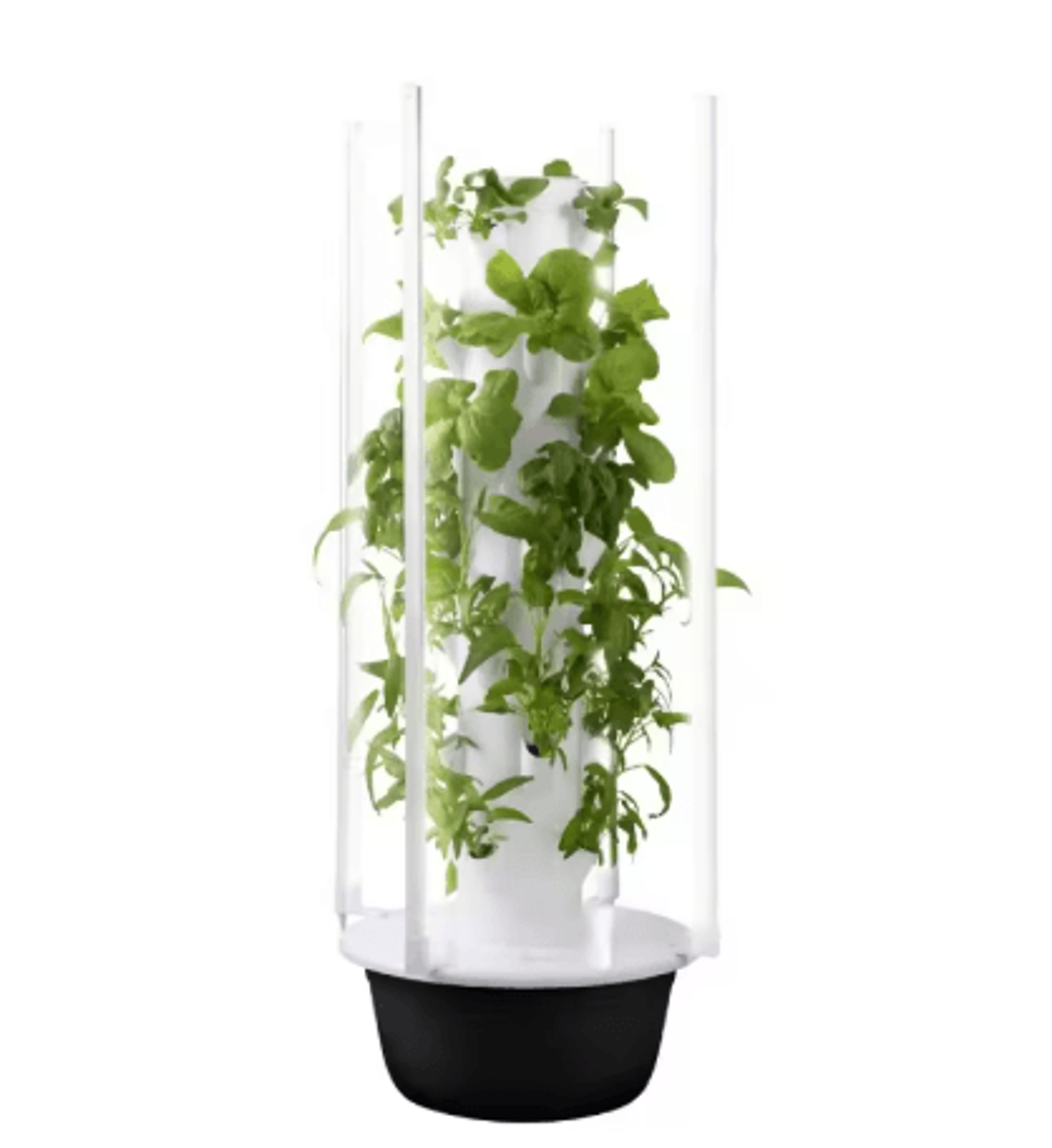 vertical hydroponic tower growing system smart soilless aeroponic vegetable growing machine for home