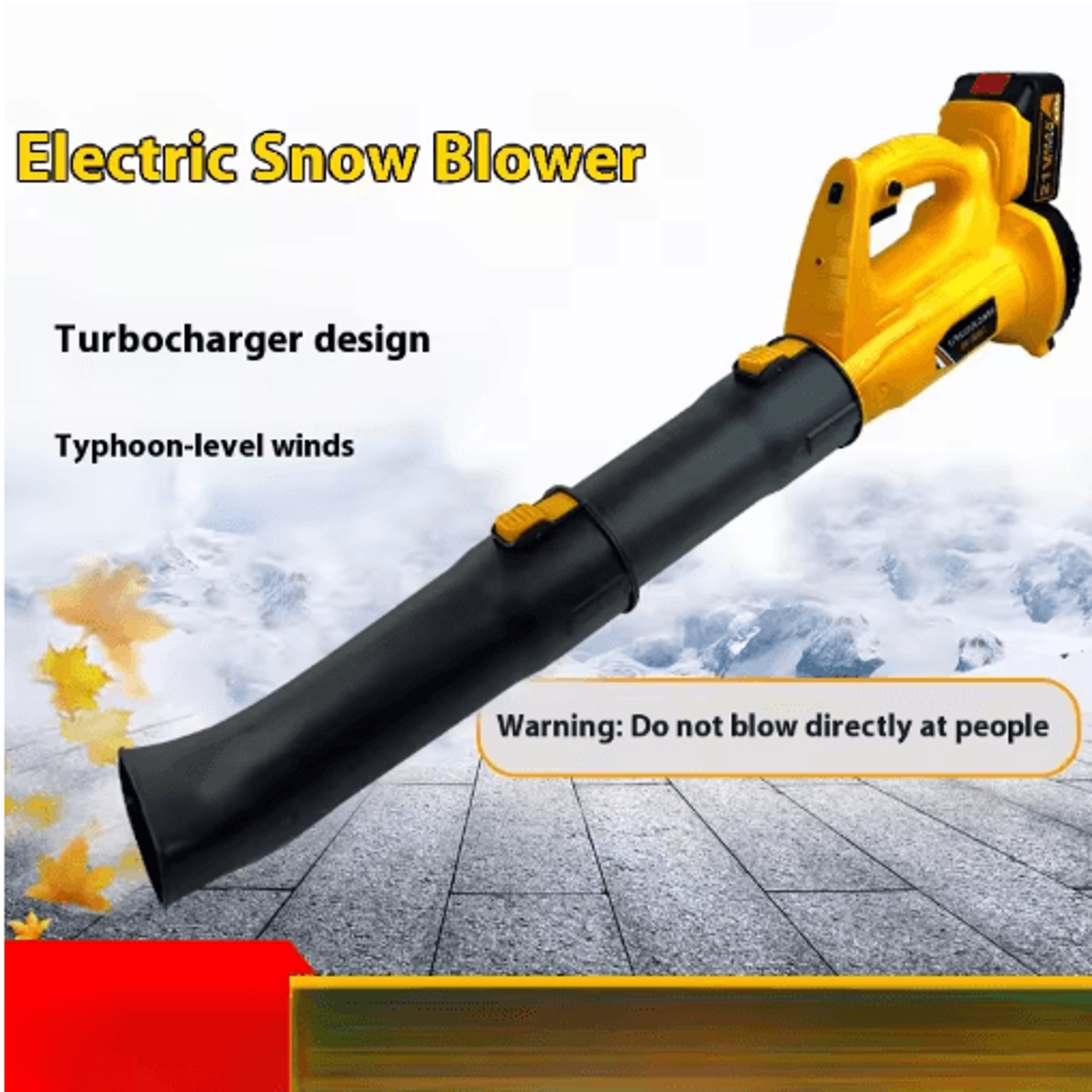 electric snow blower leaf blower lithium battery rechargeable high power industrial blower garden leaf blower
