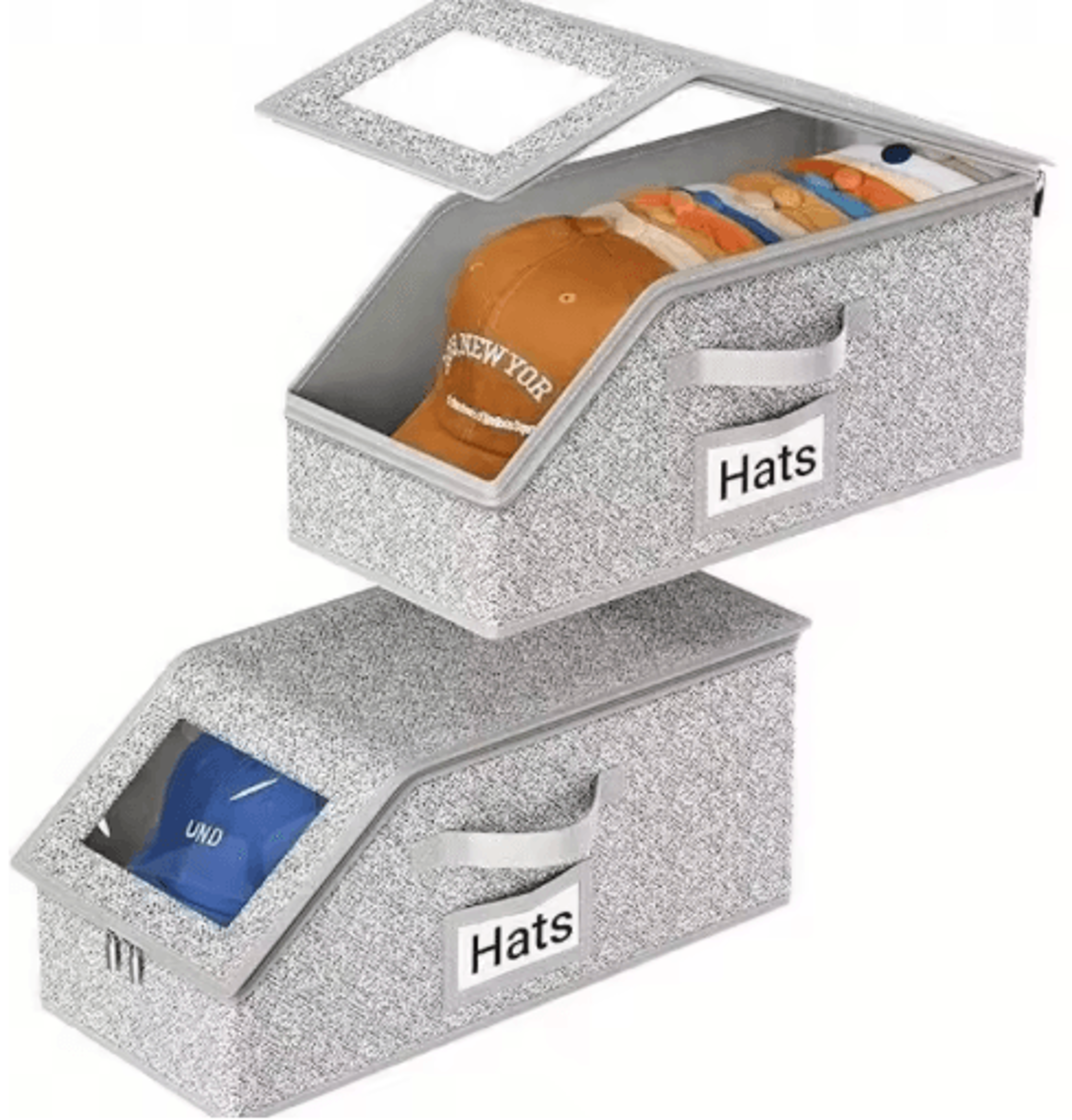 nesting hat storage bag large capacity stackable baseball cap organizer 1 to 2 pc