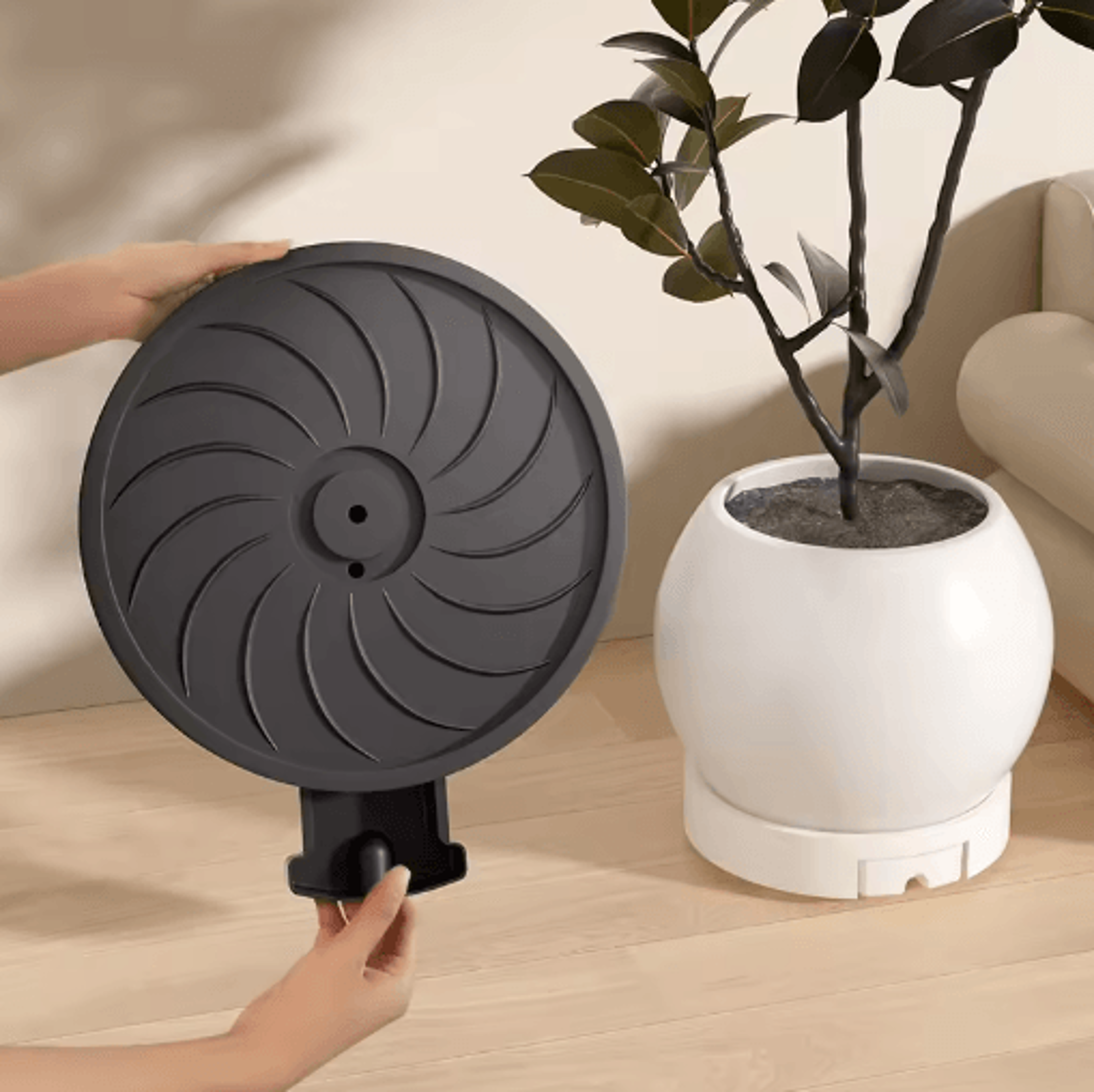 wheeled movable plant pot base thickened plastic planter saucer with water storage box