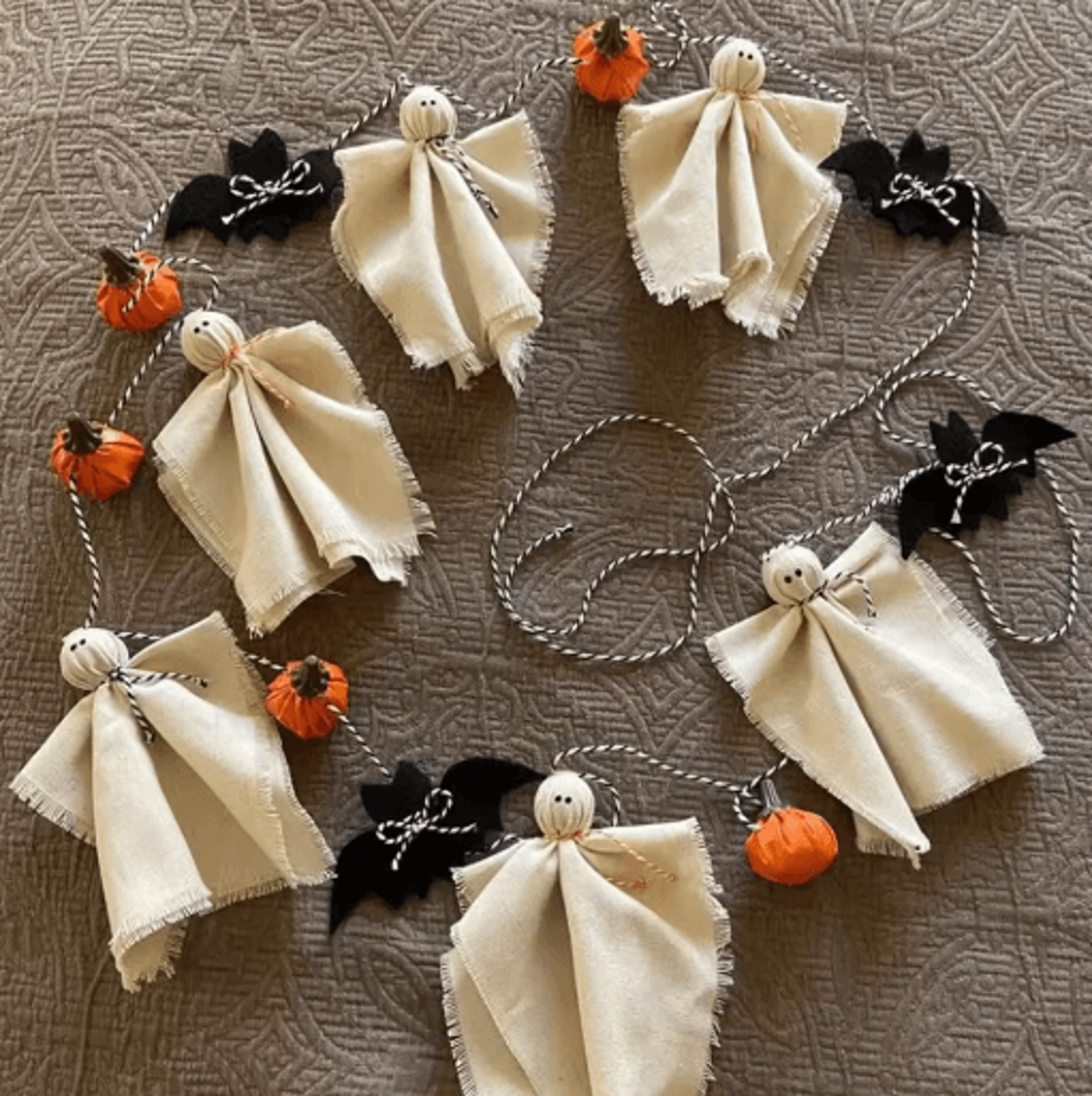 halloween ghost garland spooky hanging decor for farmhouse parties and scary displays