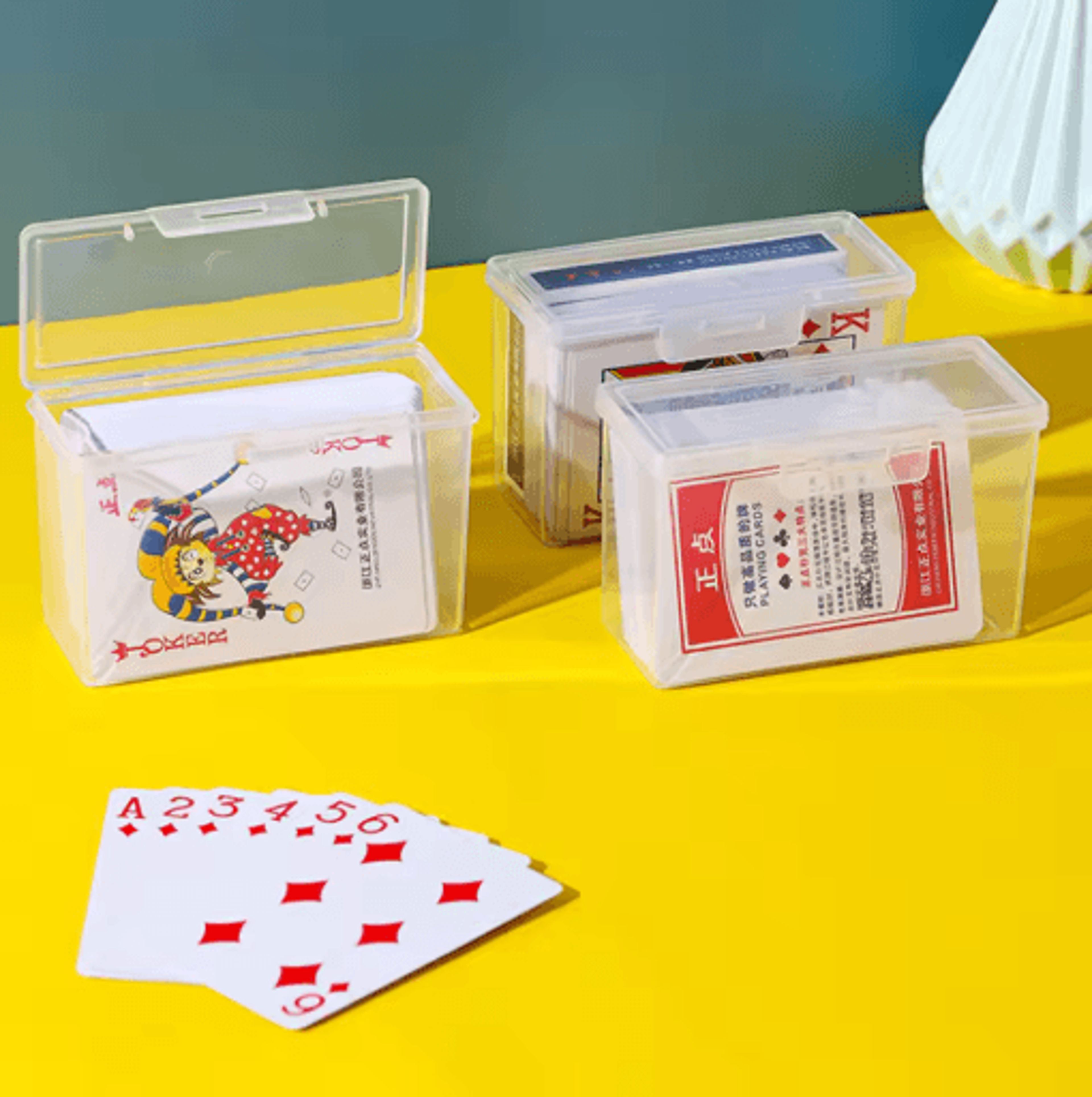 clear plastic card collection organizer box storage holder for game cards and k pop photocards