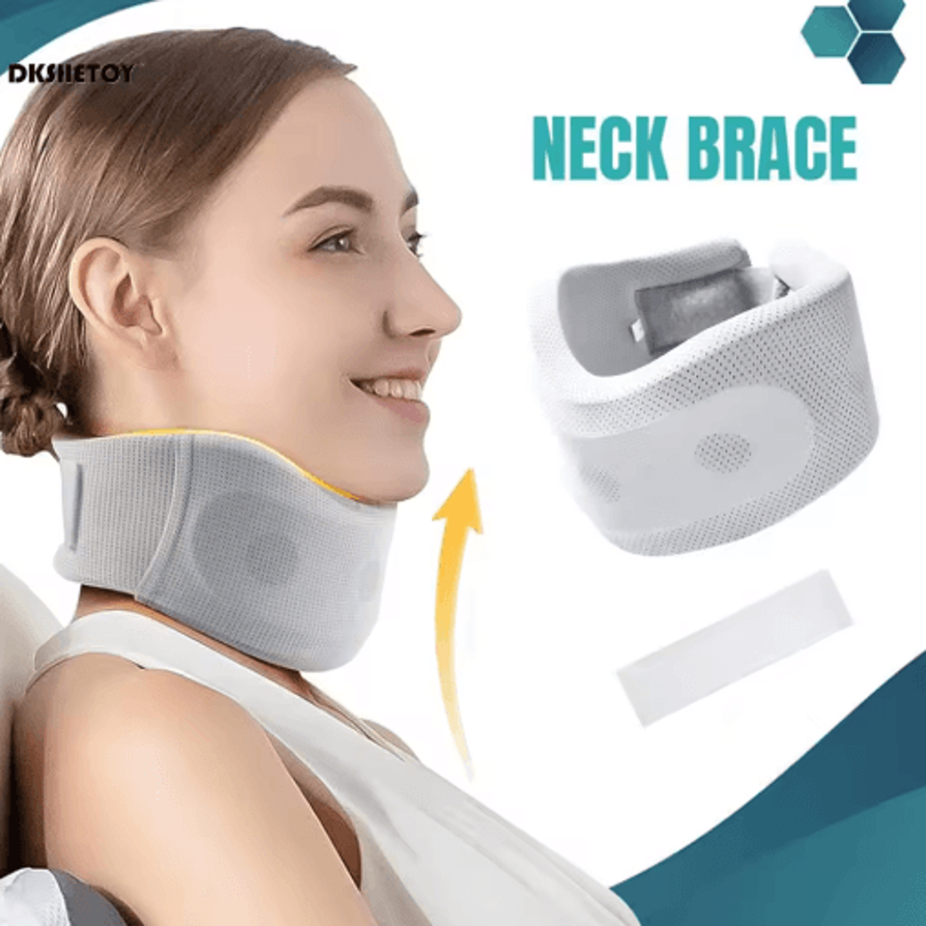soft foam neck brace support adjustable cervical collar with replacement cover