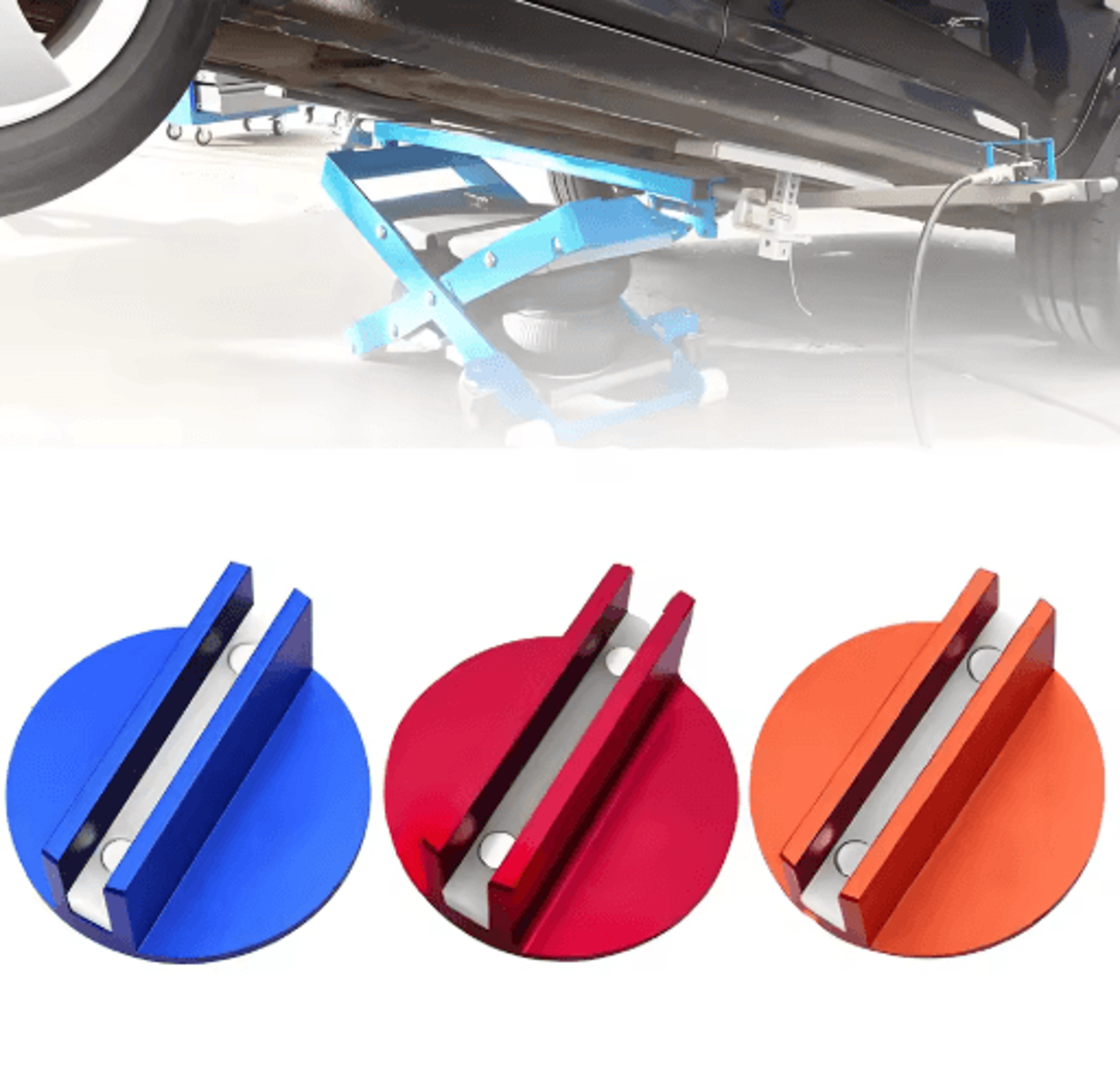 magnetic pinch weld jack pad universal jack adapter and frame rail protector for cars