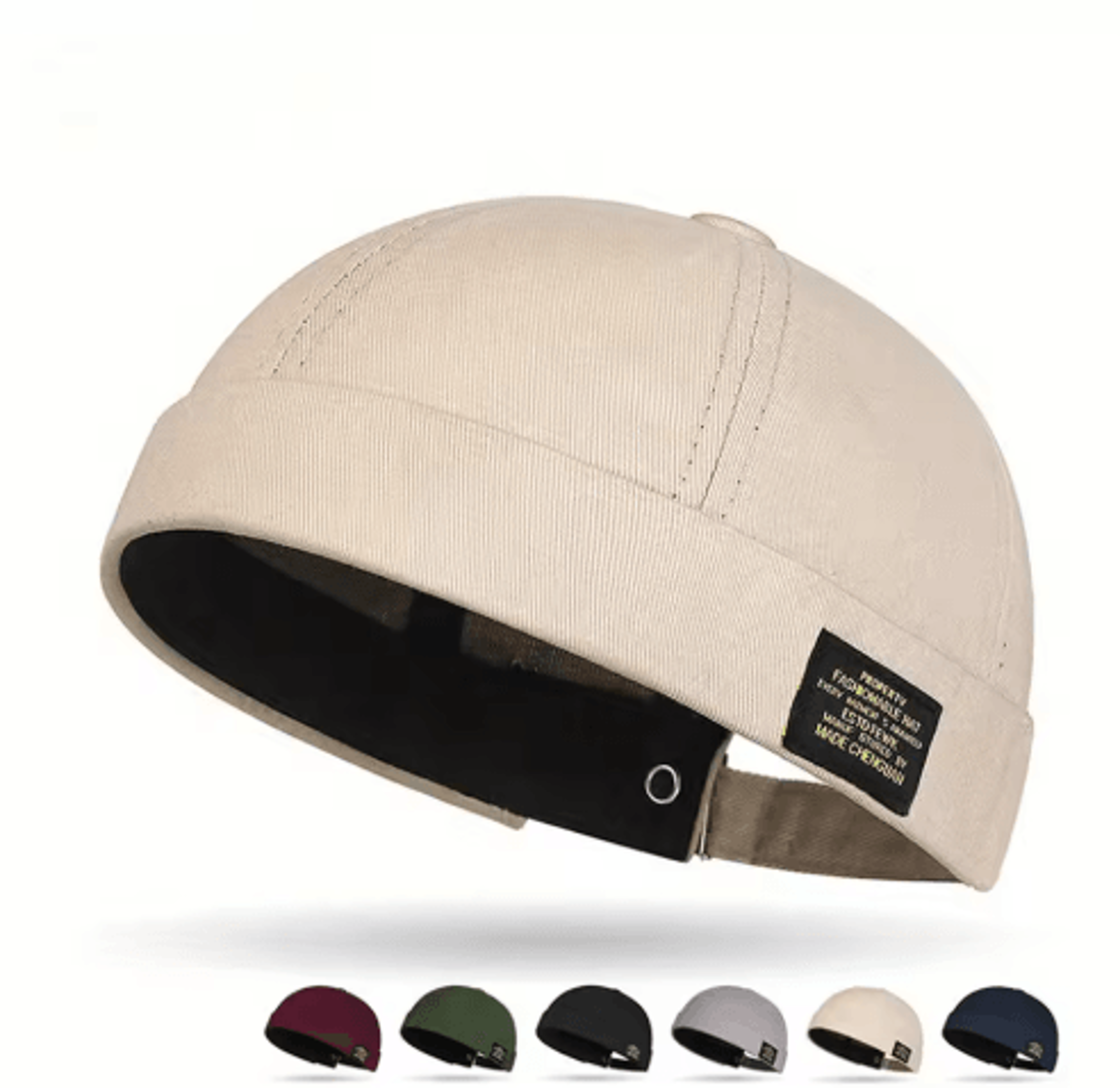 brimless beanie hat classic cotton beaded hip hop hat for men and women