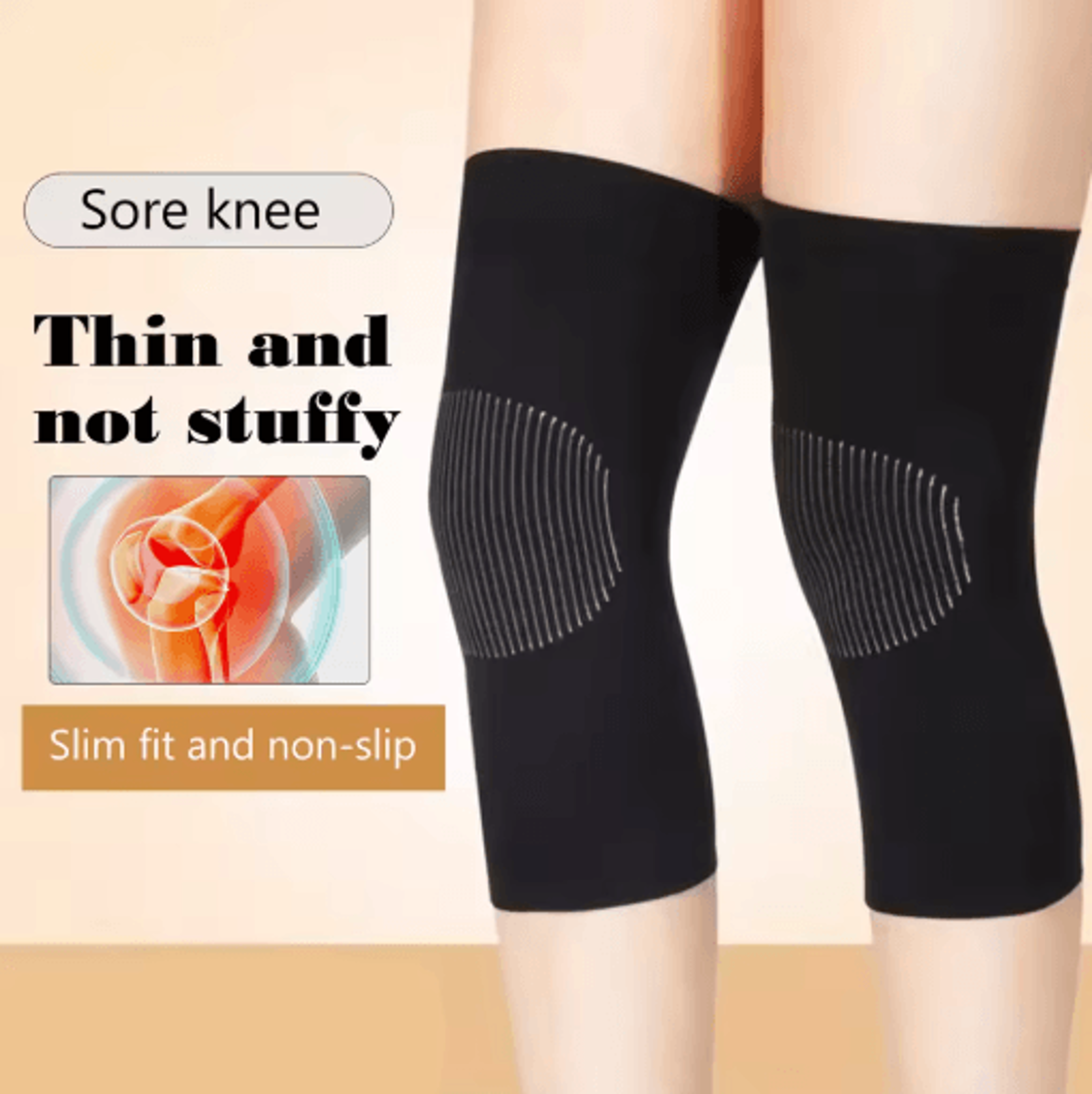 soft knee protector pads breathable thin knee warmers for cold weather comfort 1 pair