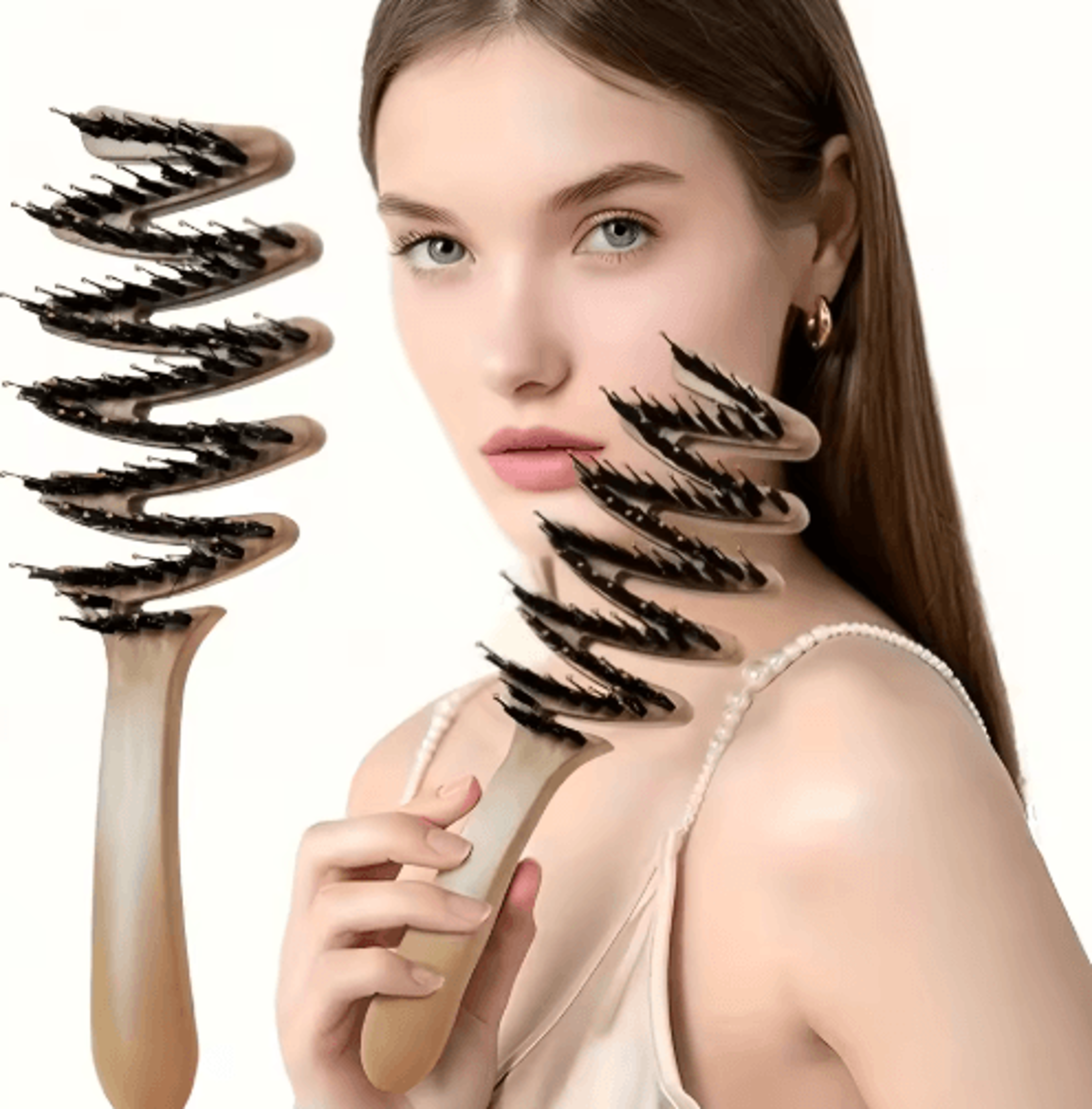anti static scalp massage brush soft ergonomic hair brush for smooth voluminous hair