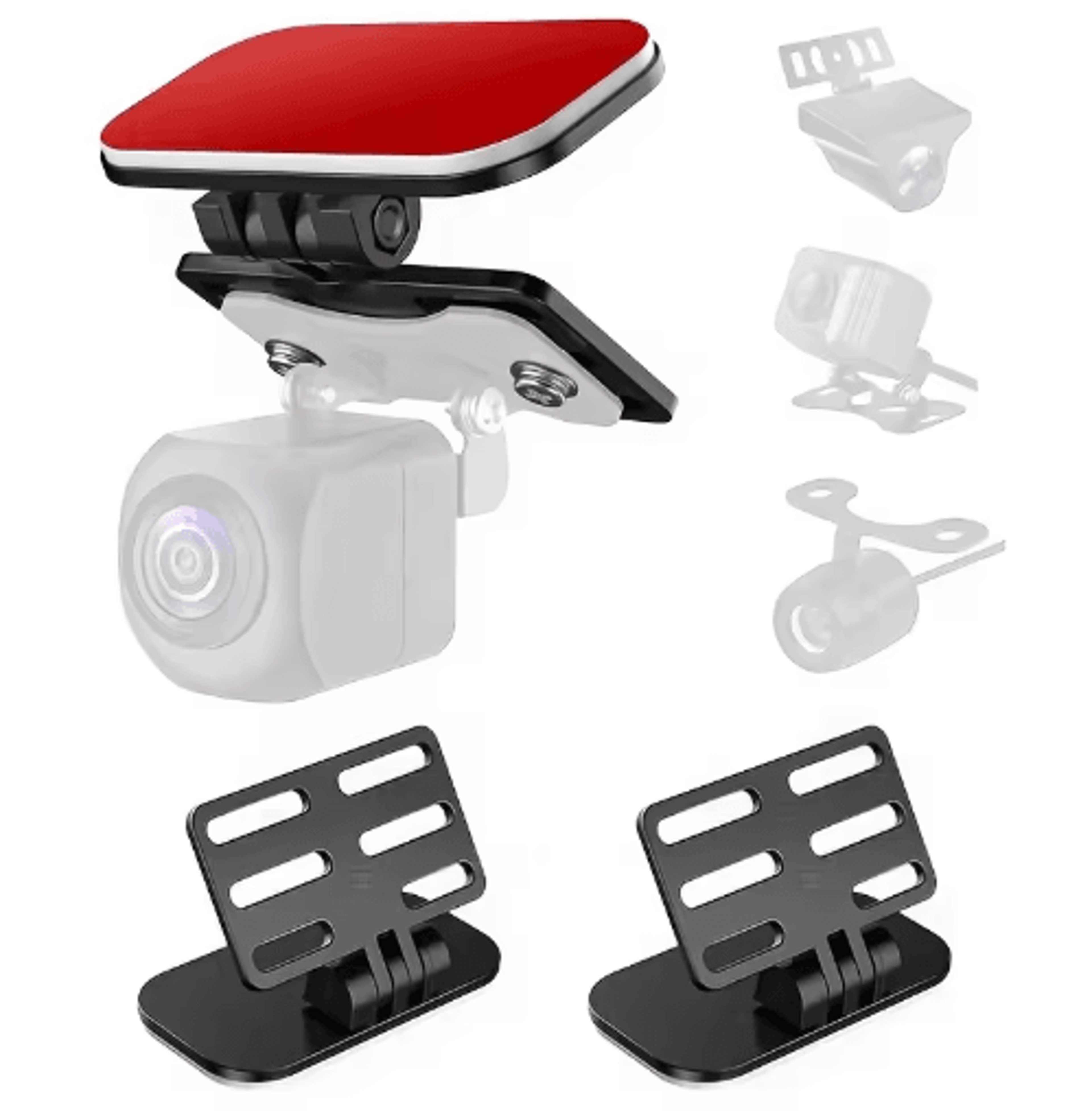 rearview camera mount for suv and automobiles lightweight 180° adjustable bracket with self adhesive install