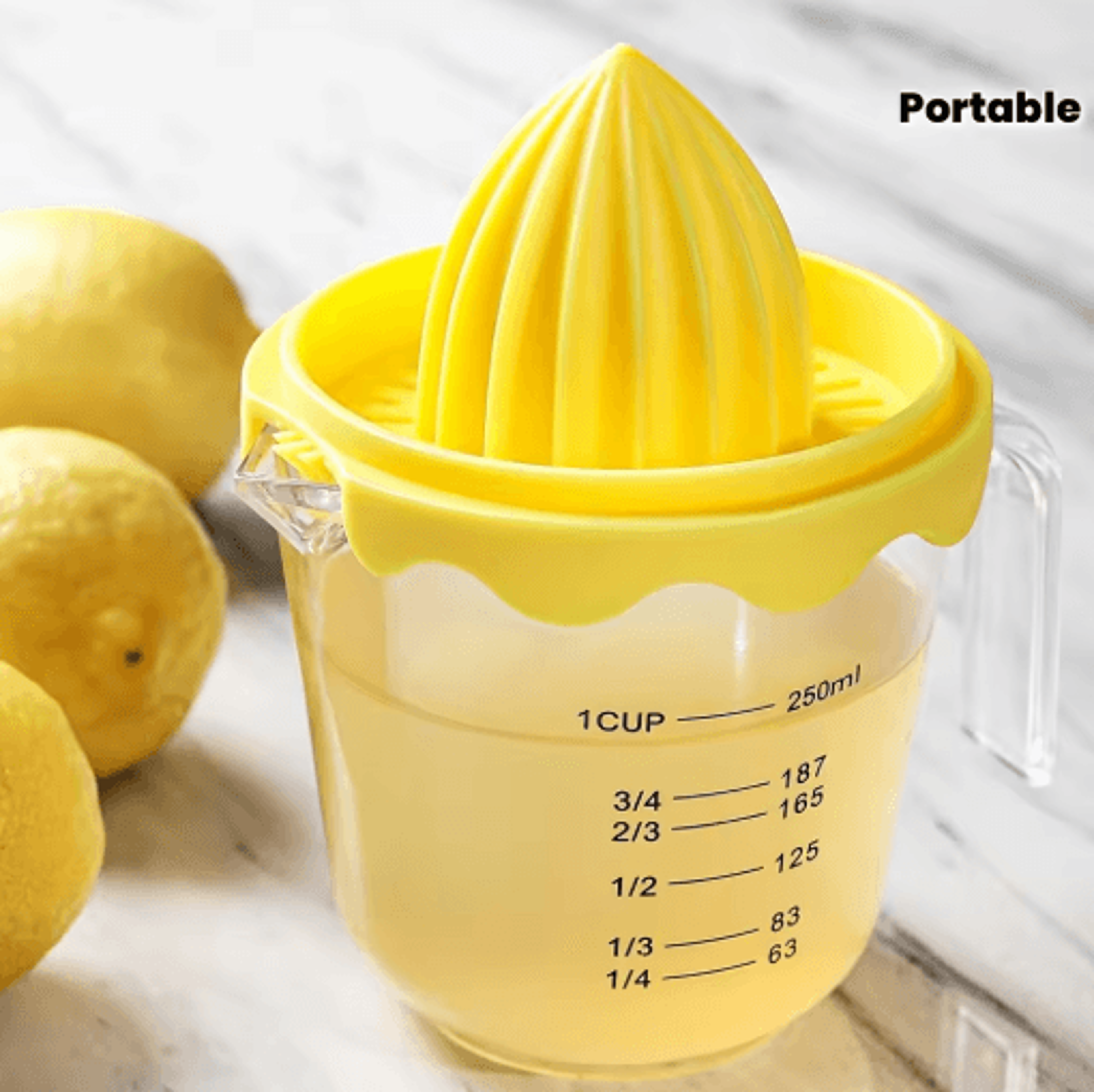 manual hand squeeze citrus juicer portable fruit juicer for home and travel