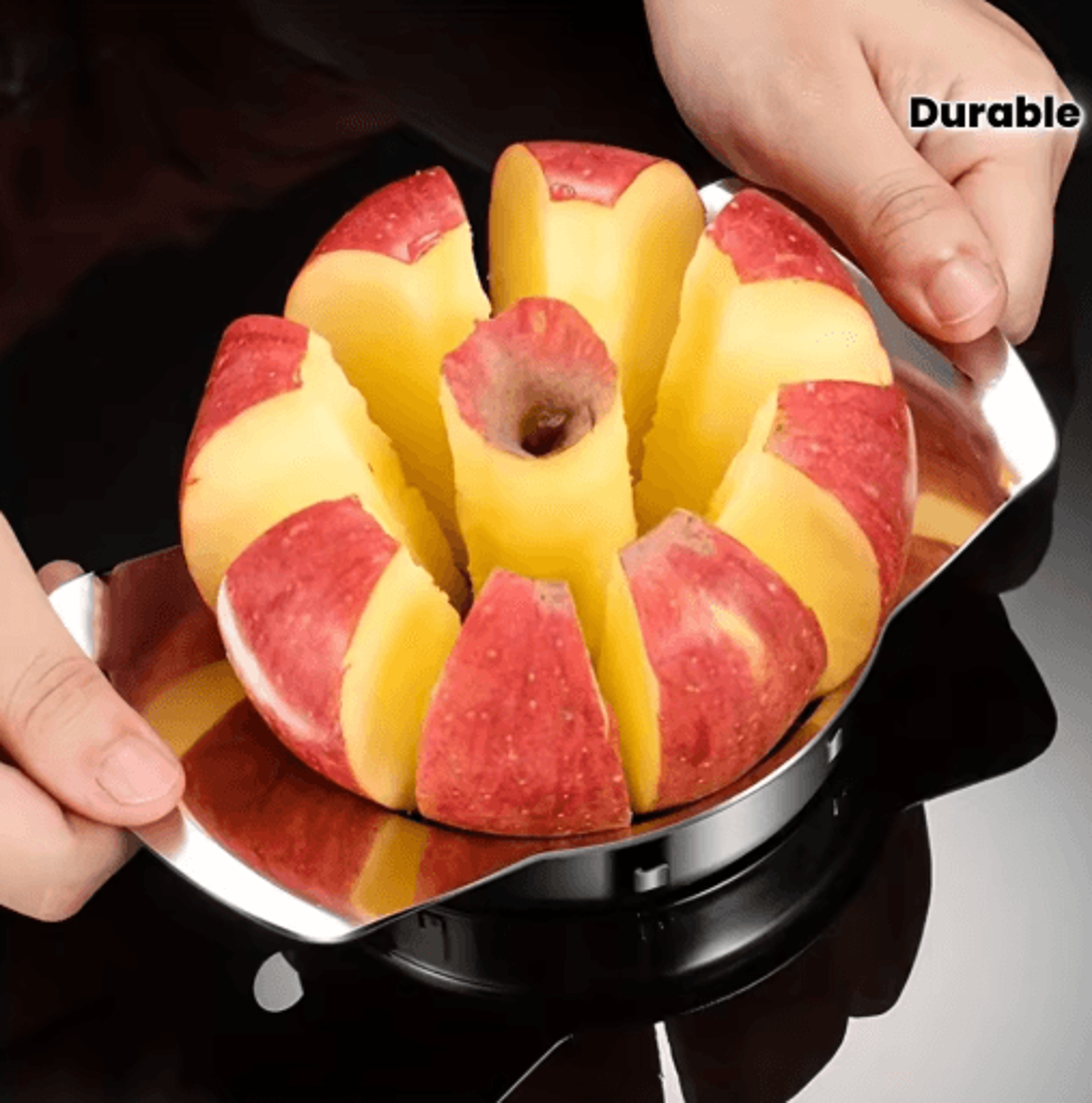 stainless steel fruit slicer and peeler easy apple and orange cutting kitchen tool