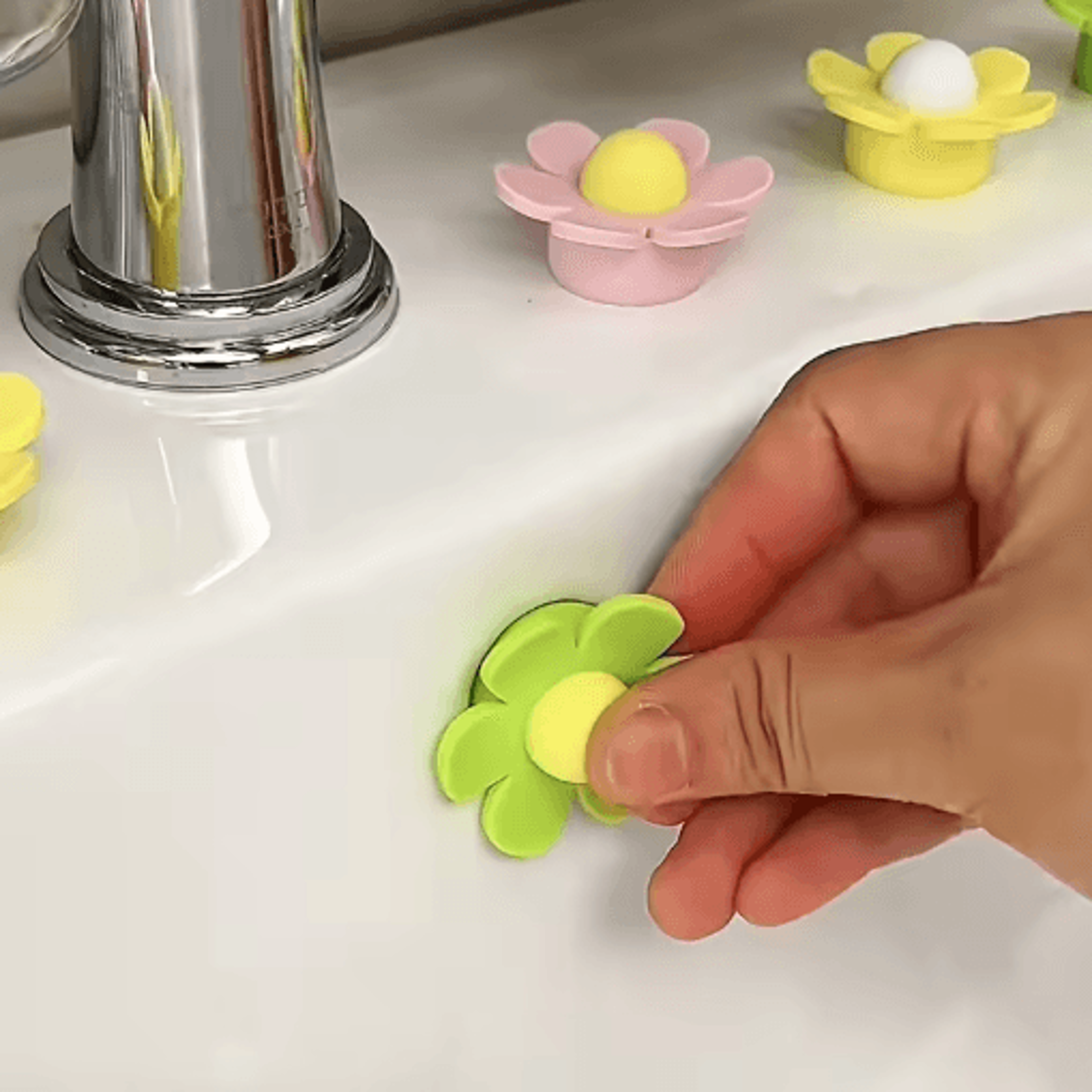 silicone sink overflow hole plug durable water blocker for kitchen and bathroom basins