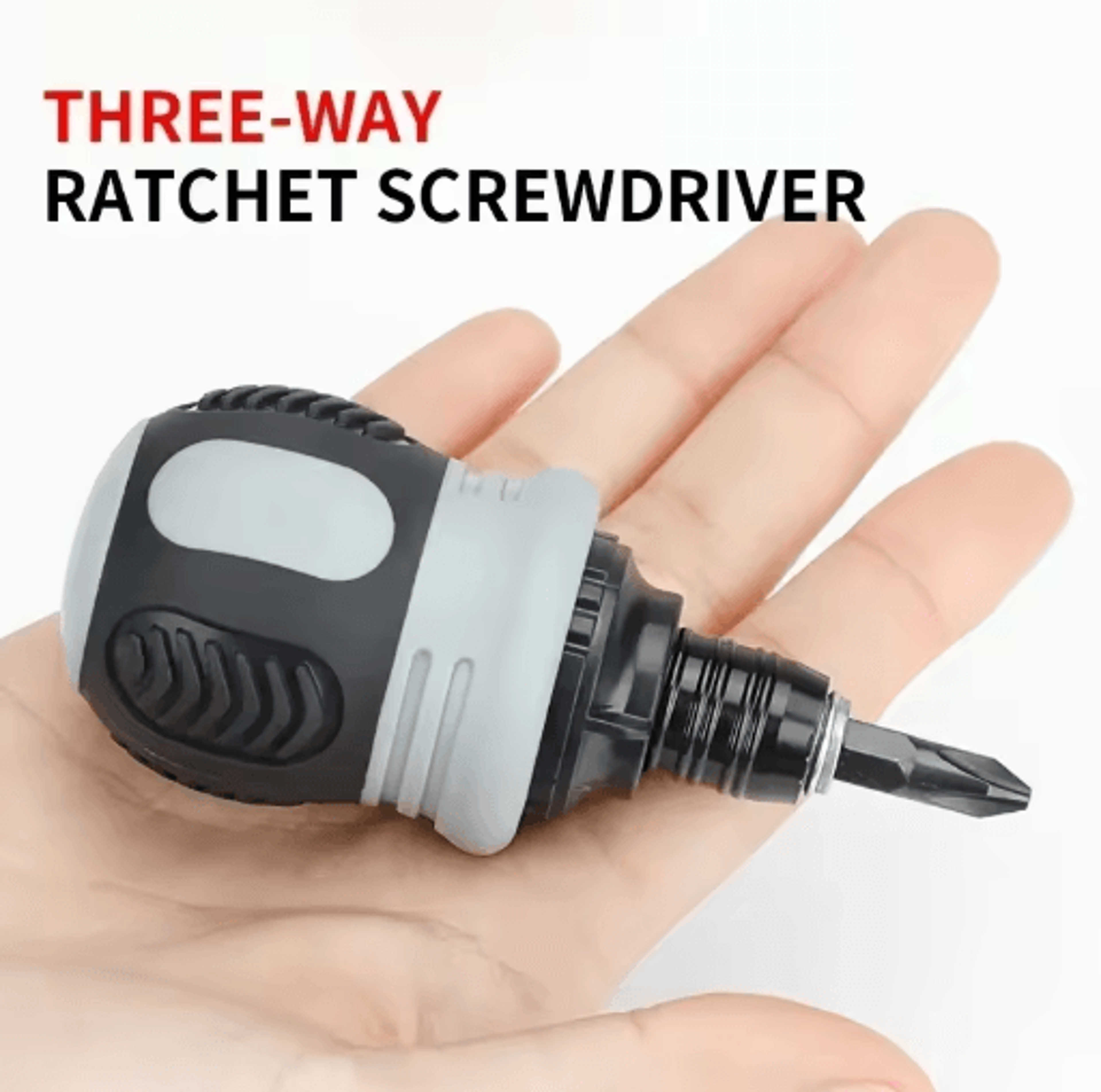 compact ratchet screwdriver set short radish head multi function tool with dual purpose drive