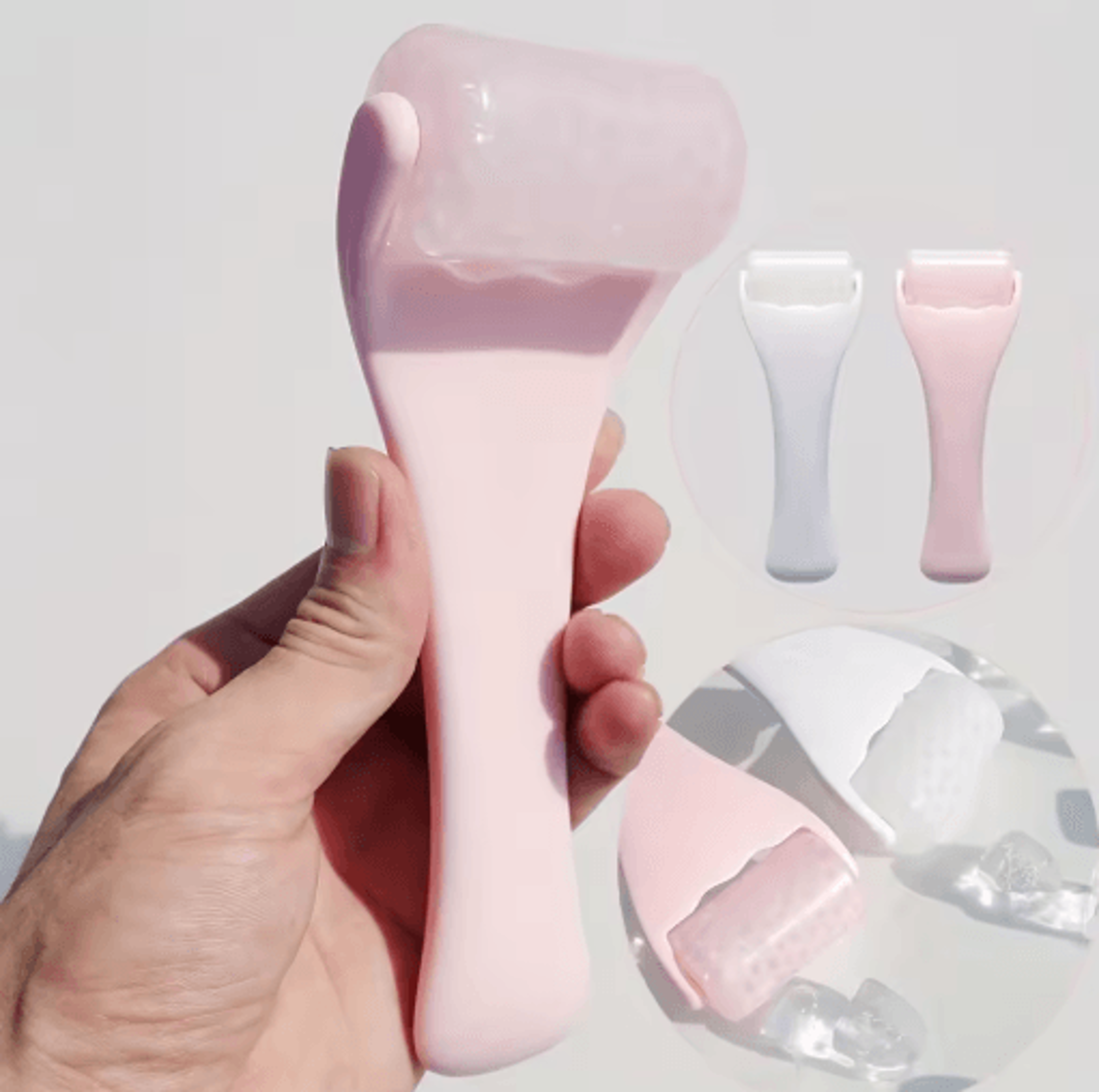 reusable gel ice roller facial and body cooling massager for puffiness and dark circles