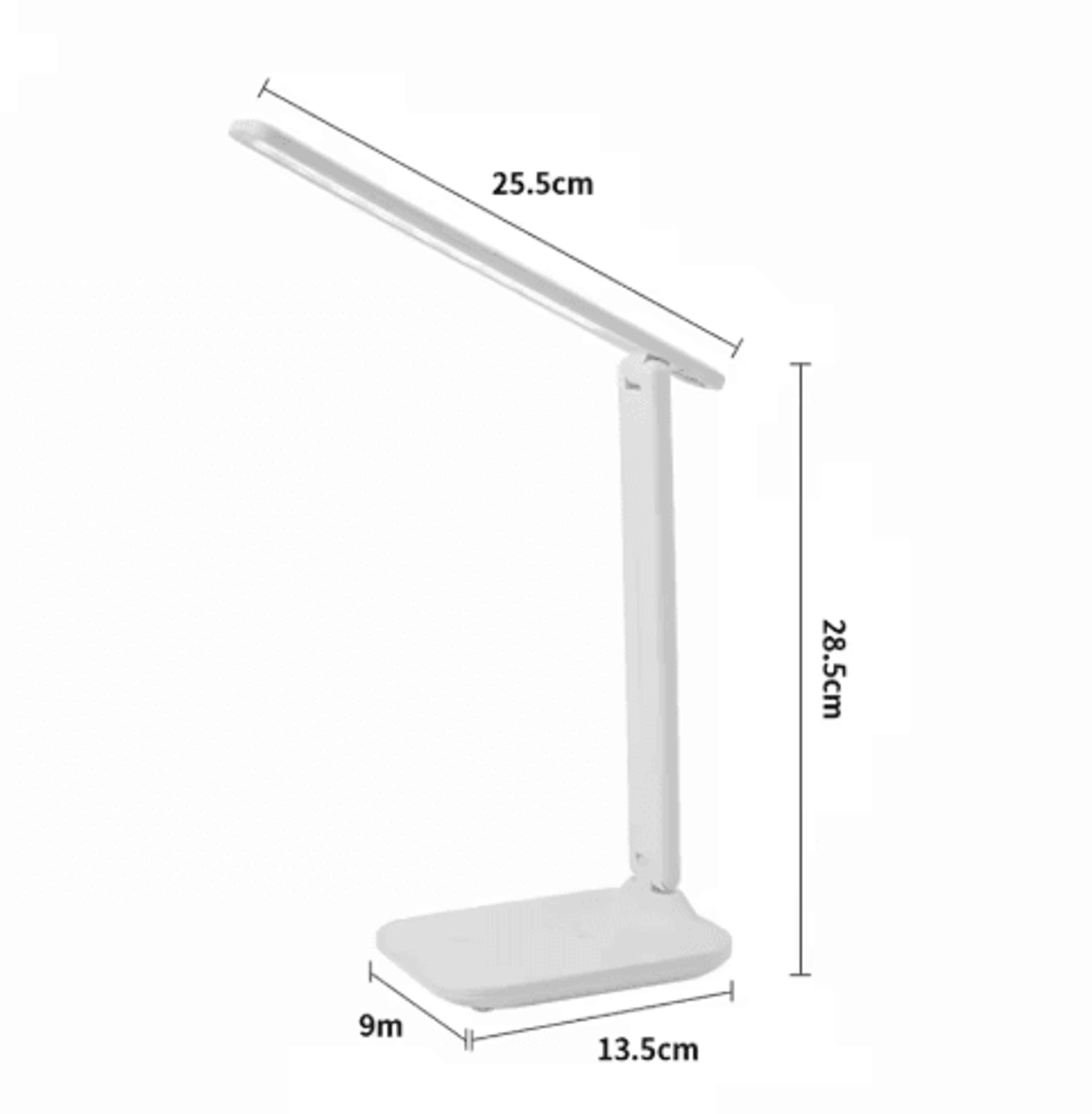 usb foldable table lamp dimmable study and bedside reading light for students