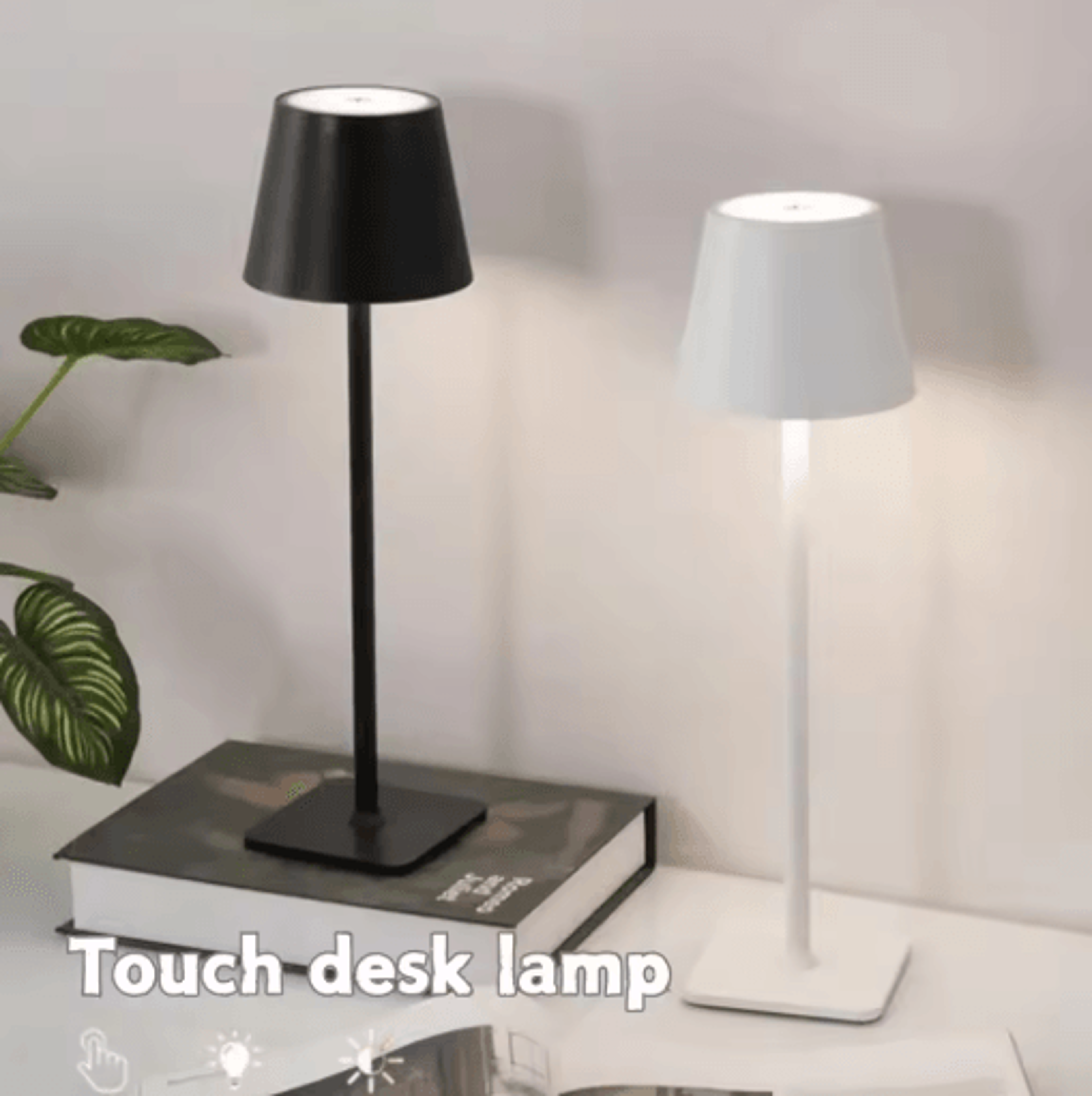 nordic led desk lamp rechargeable touch dimming light for minimalist home decor